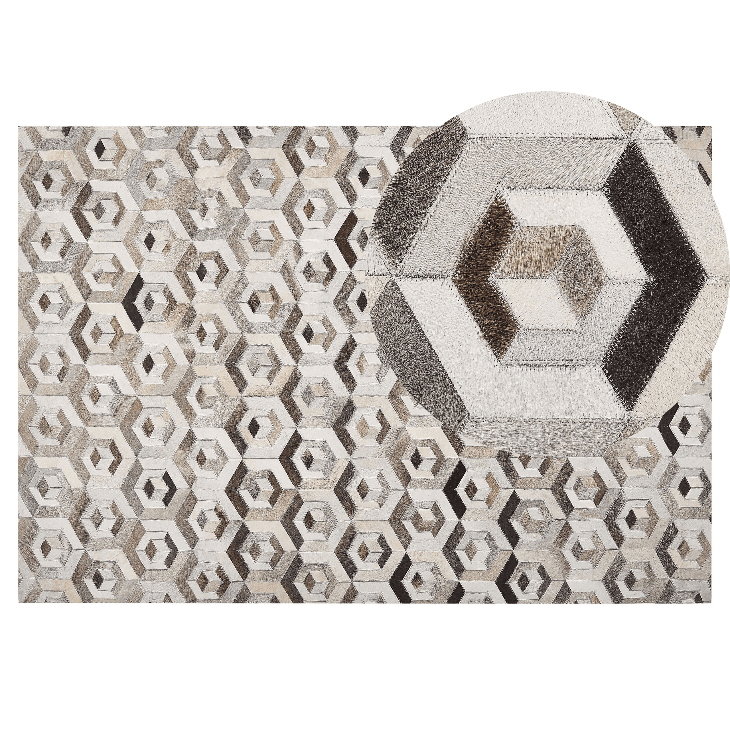 Matto TAVAK Beige 140 x 200 cm nahka
