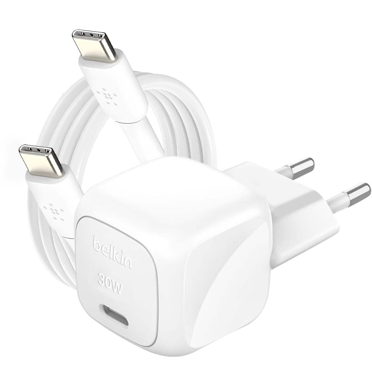 Pikalaturi USB-C 30W Power Delivery ja PPS sekä USB-C-kaapeli 1 m – Belkin