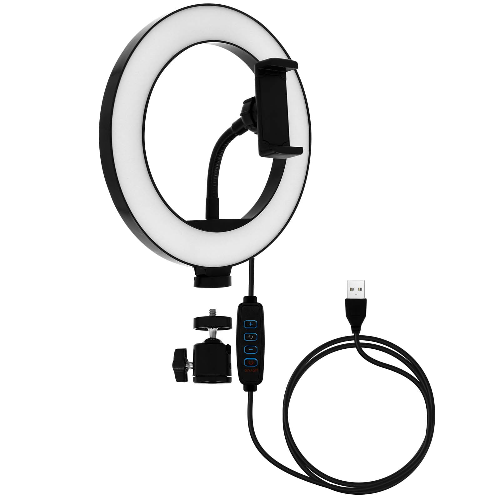 Ring Light 20cm 9W Malli BD2006 puhelintelineellä ja kaukosäätimellä