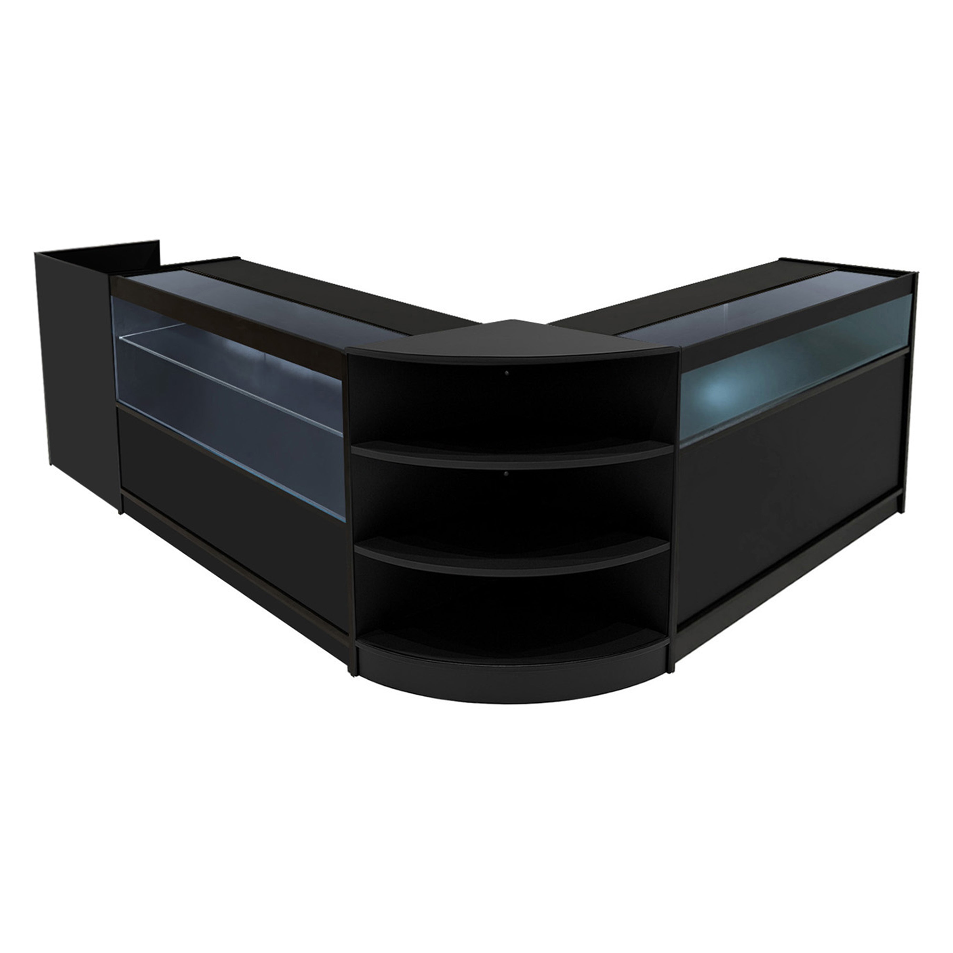 Europa LED-myymälätiskisarja B1200, C1200, TB60 ja LM60 - musta – Monstershop