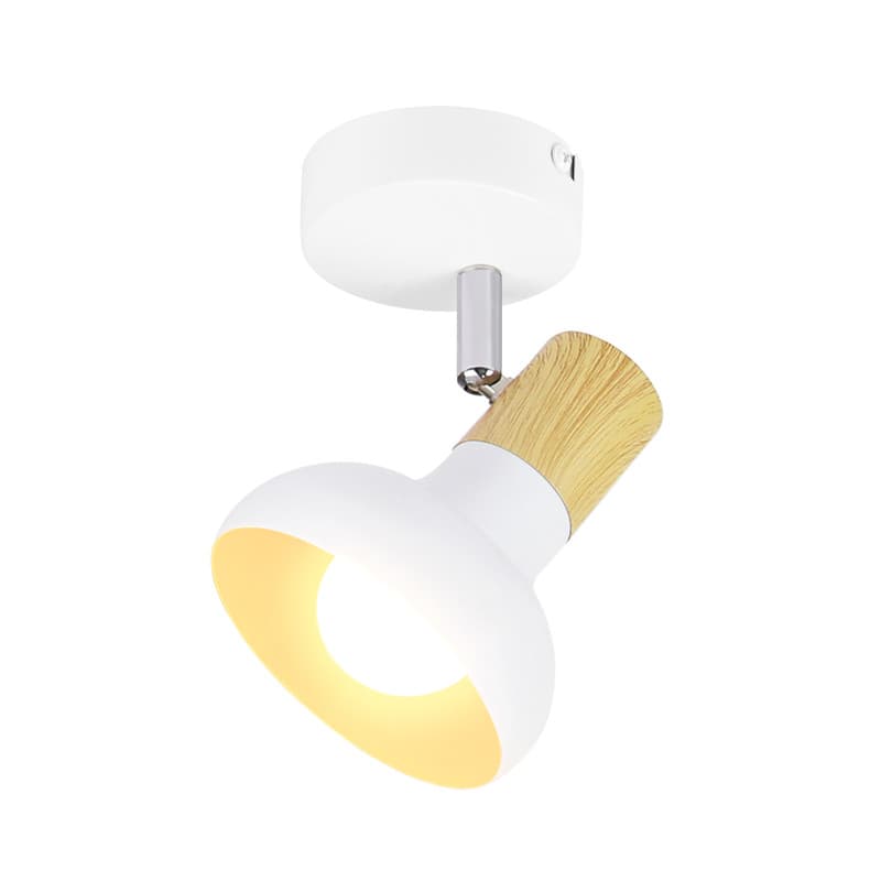 NETTLIFE Kattospotti 1 liekkivalkoinen kattovalaisin teollisuuskäyttöön tarkoitettu käytävävalaisin E14 sisäkäyttöön 350° säädettävä – Nettlife