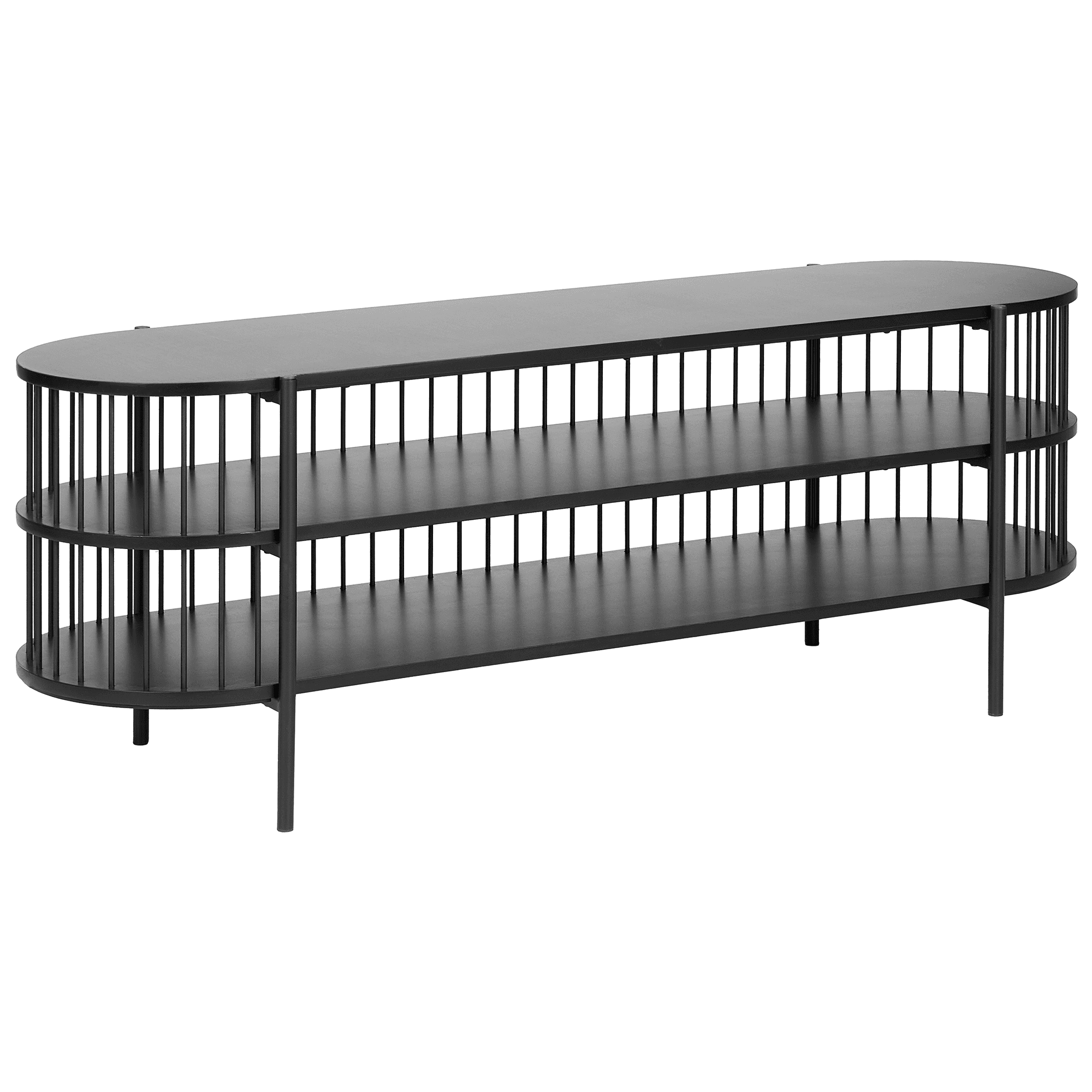 TV-taso BIRSON Musta – Beliani