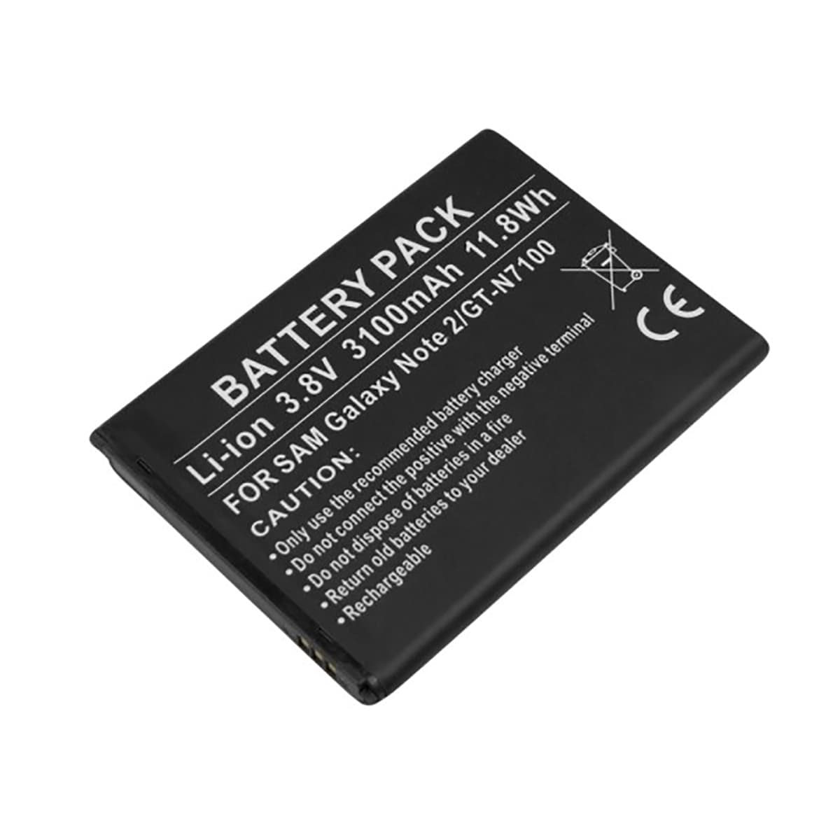 Akku Samsung Galaxy Note II GT-N7100 Li-ion 3.8V 3100mAh 11.8Wh – Avizar