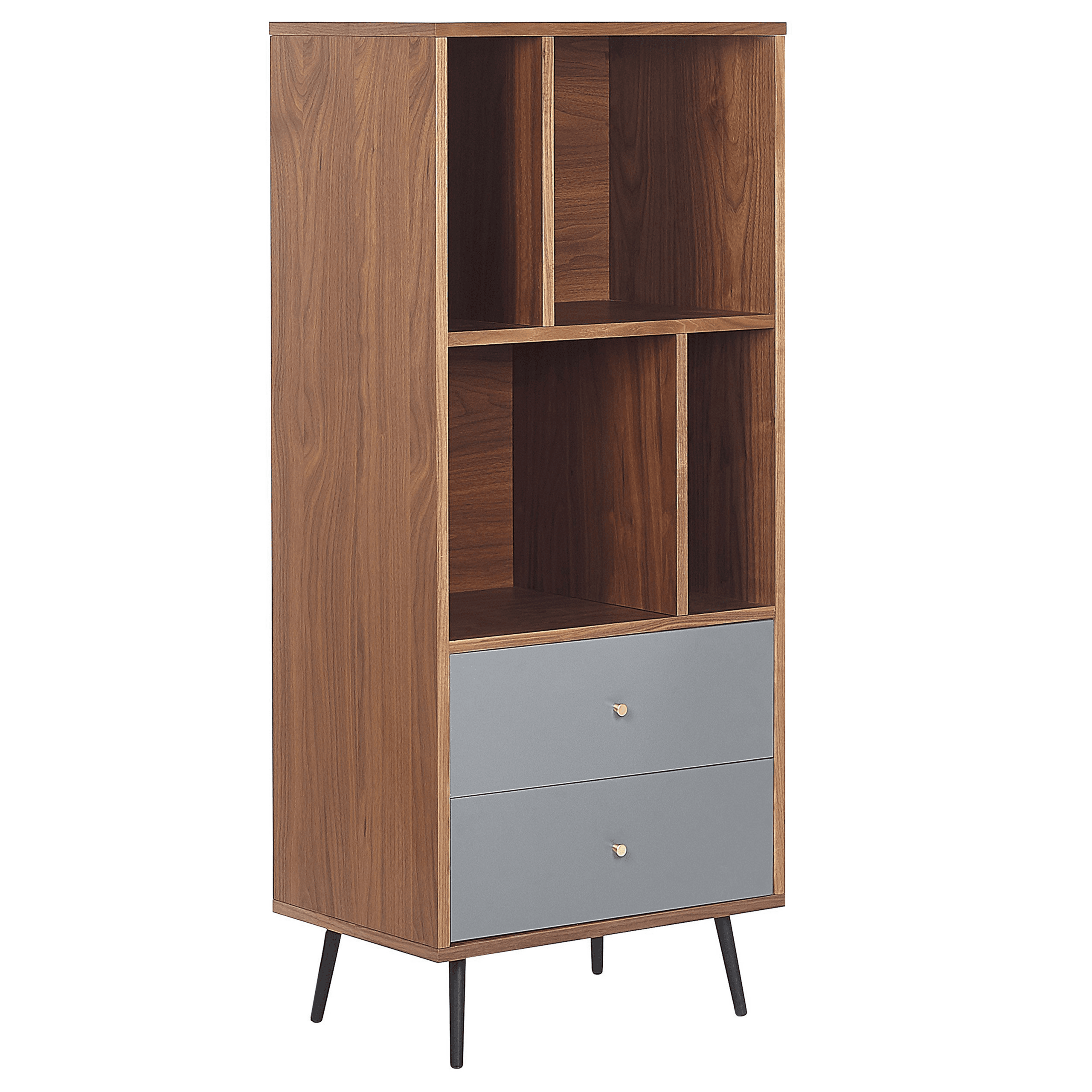 Kirjahylly RICHMOND 139 cm Tumma saksanpähkinäpuu