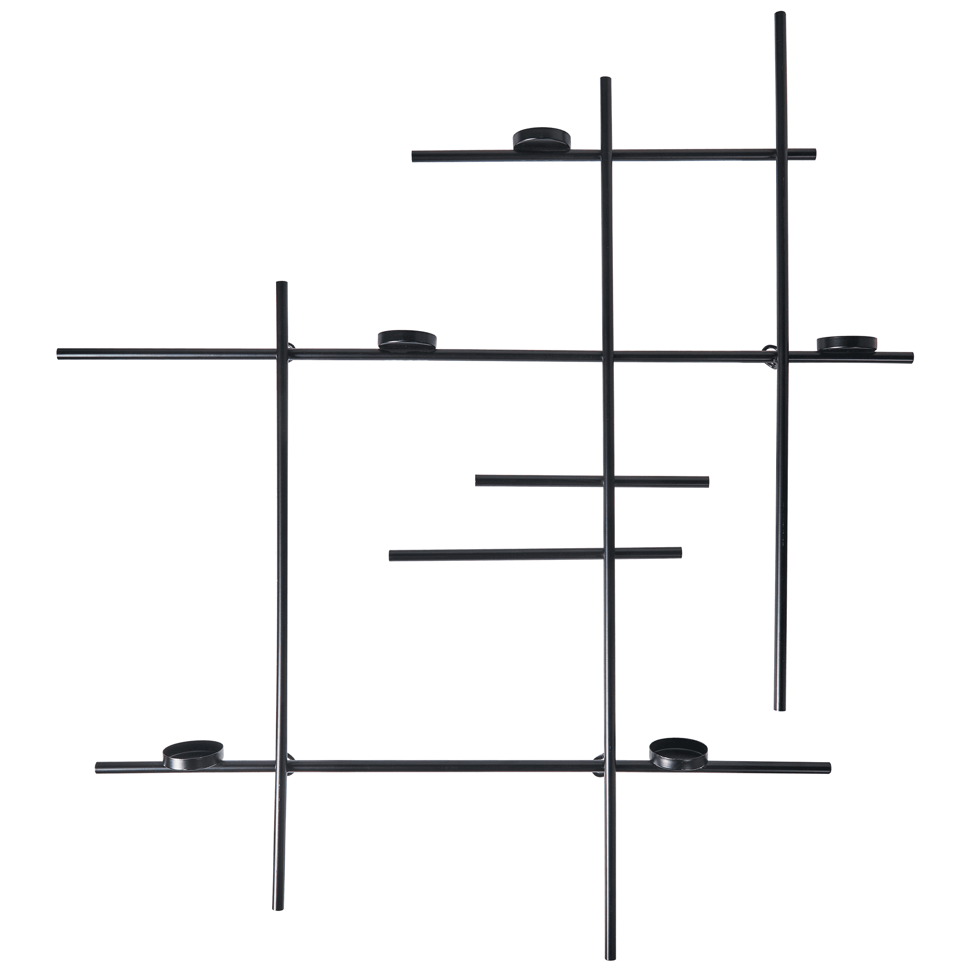 Seinäkynttelikkö PORTO 74 cm Musta