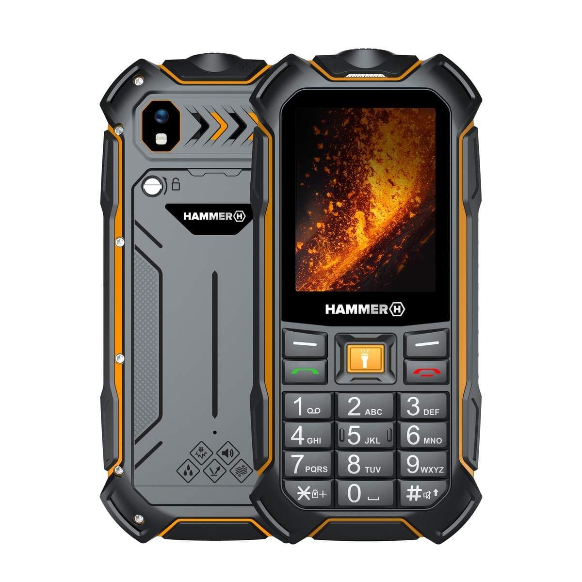 Hammer Boost 2 LTE | Musta | 2,4 | IPS | 64 Mt | 128 Mt | Kaksois-SIM | 3G | Pääkameran resoluutio 2 MP | 3500 mAh – Hammer