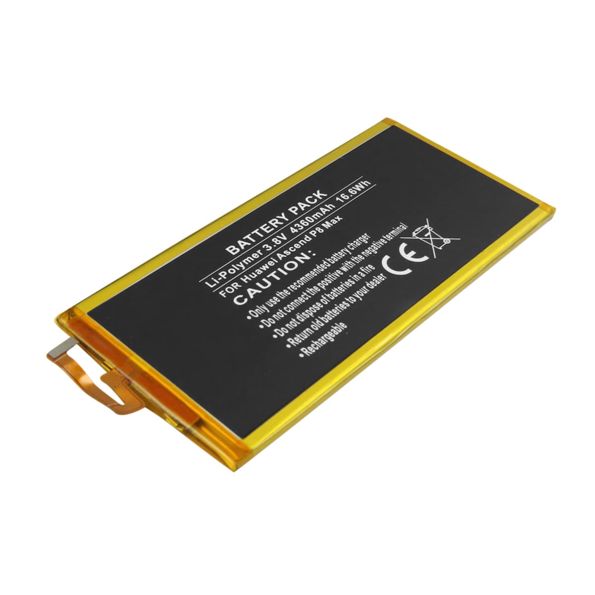 Akku älypuhelimeen Huawei Ascend P8 Max Li-polymeeri 3.8V 4360mAh 16.6Wh – Avizar