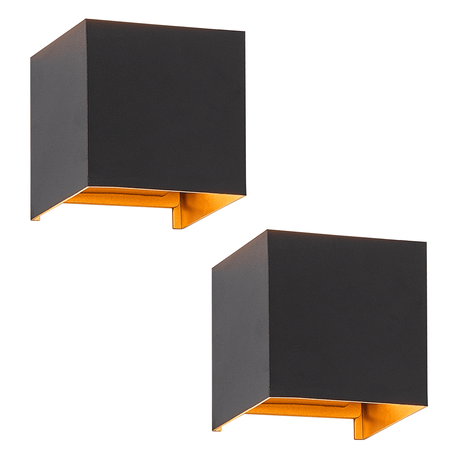 NETTLIFE LED - seinävalaisin, sisä-/ulkokäyttöön,: 2 ulkovalaisimen, setti, lämmin Valkoinen, IP65, ulkoseinävalaisin, G9Valkoinen – Nettlife