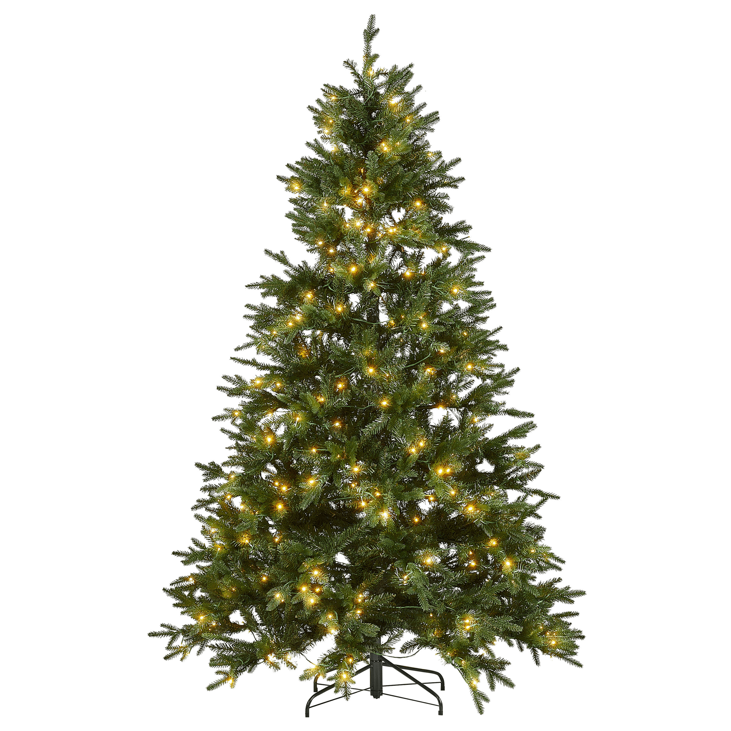 Joulukuusi LED-valo FIDDLE 210 cm Vihreä