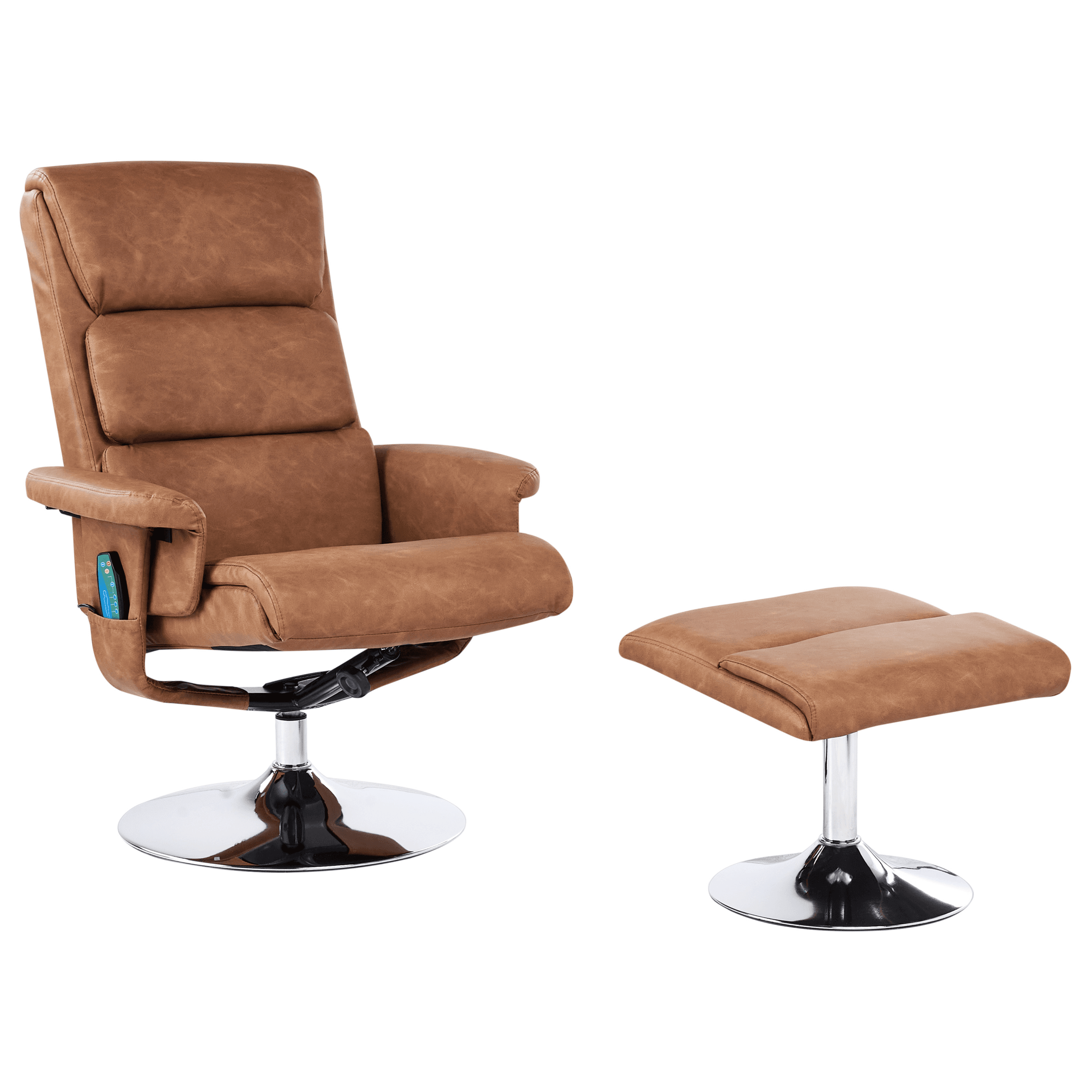 Mekanismituoli LEGEND ja rahi keinonahka Ruskea – Beliani