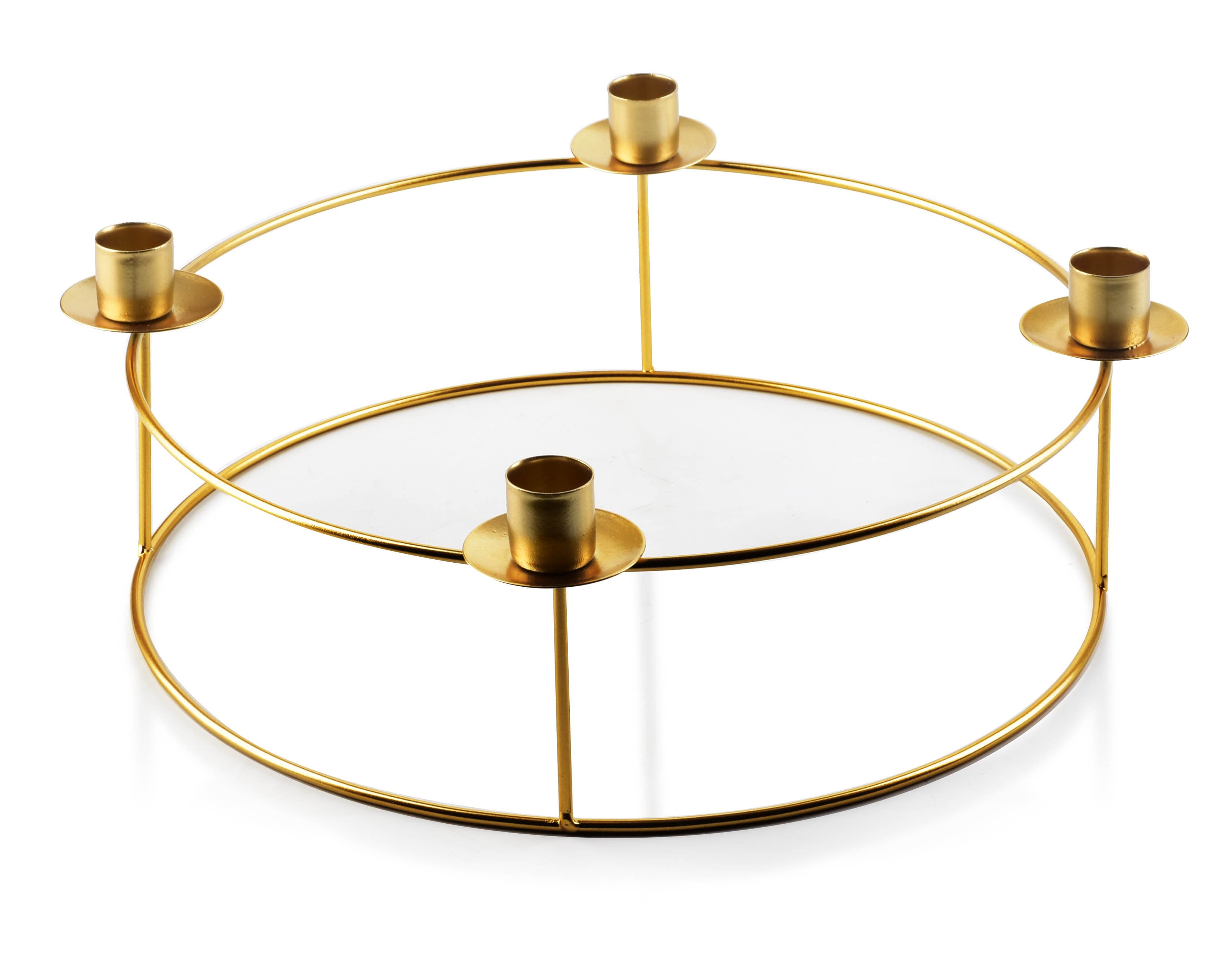 Kynttilänjalka metalli Mondex Cedric Gold 30x30x11,5 kulta 1pc – MONDEX
