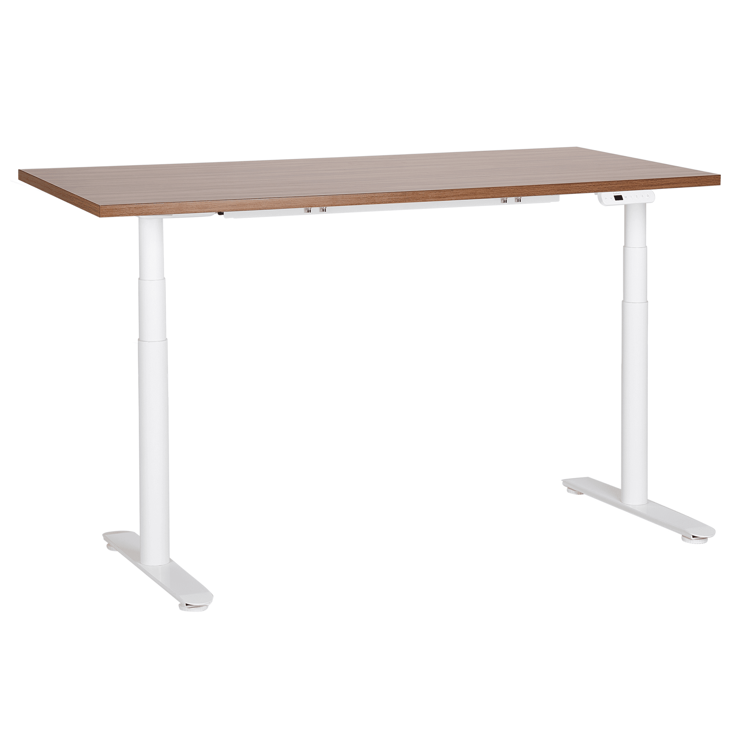 Sähkösäädettävä työpöytä DESTINAS Ruskea/valkoinen 160 cm 72 cm