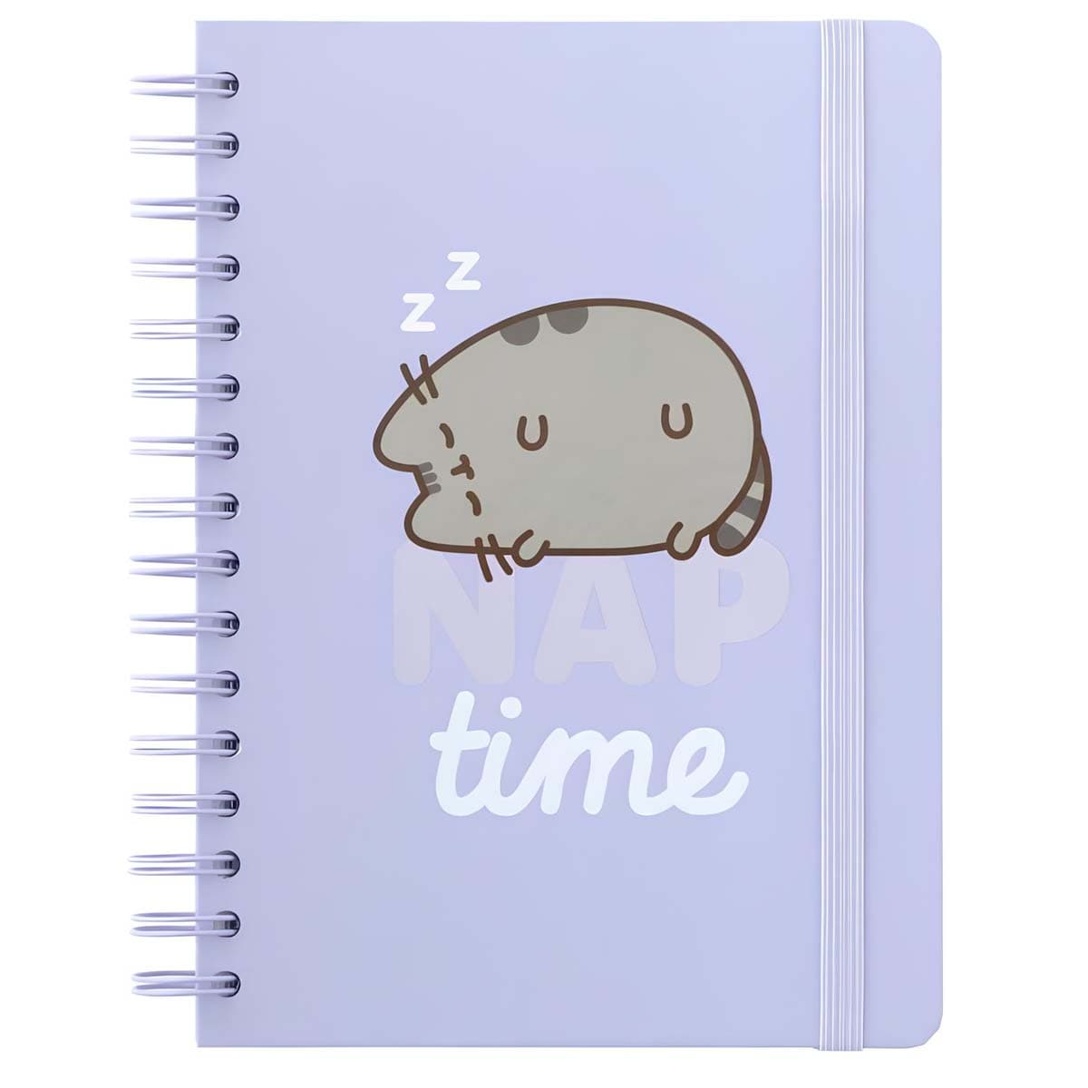 A5-muistilehtiö 180 sivua metallikierteellä, Moments-kokoelma – Pusheen