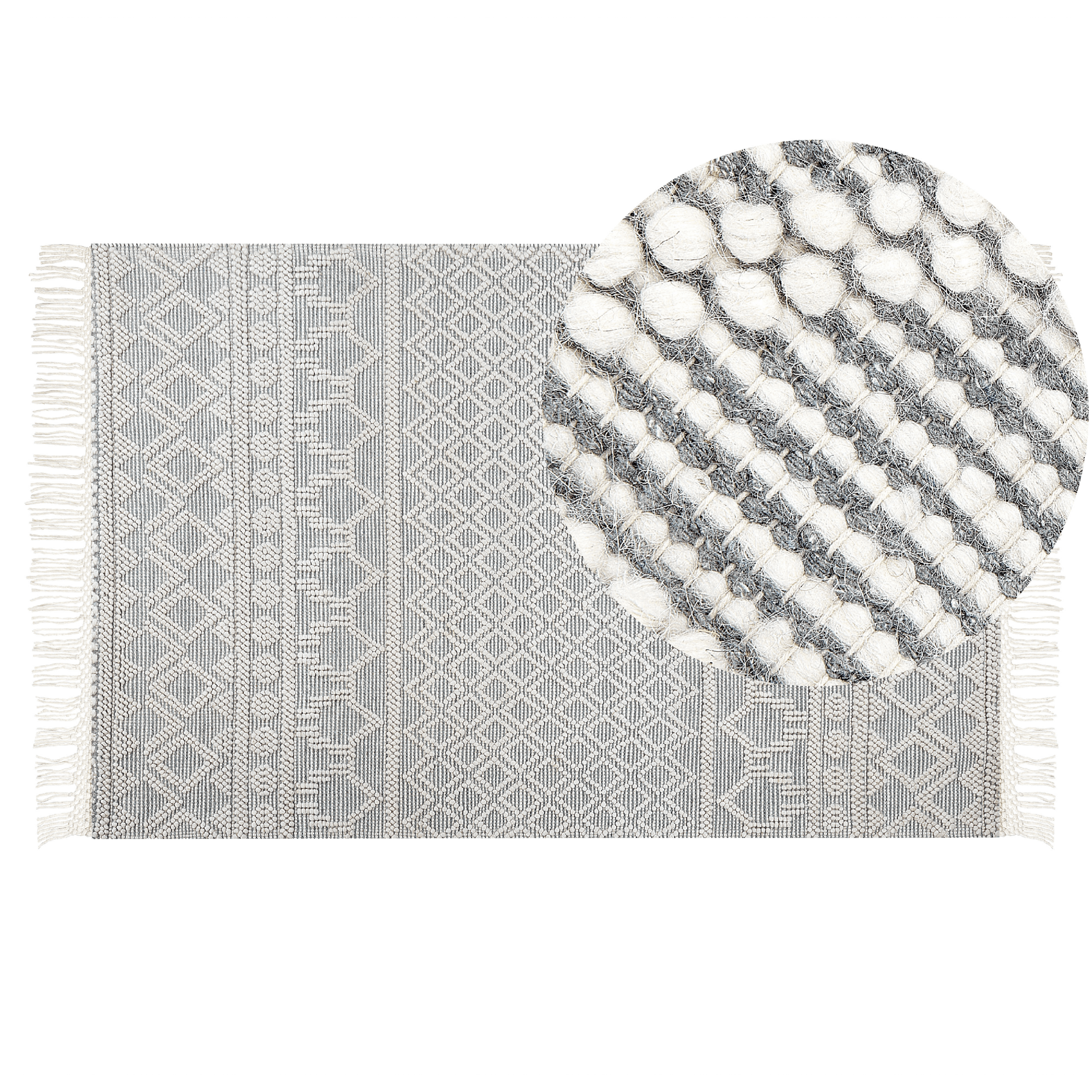 Matto SOLHAN Harmaa Beige 160 x 230 cm villa