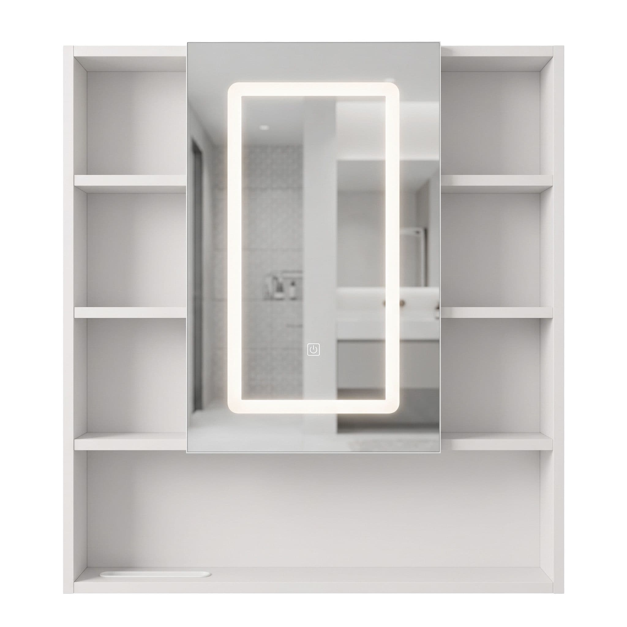 REA Peilikaappi LUNA 70x80 LED Valkoinen, 13X70X80CM – Rea