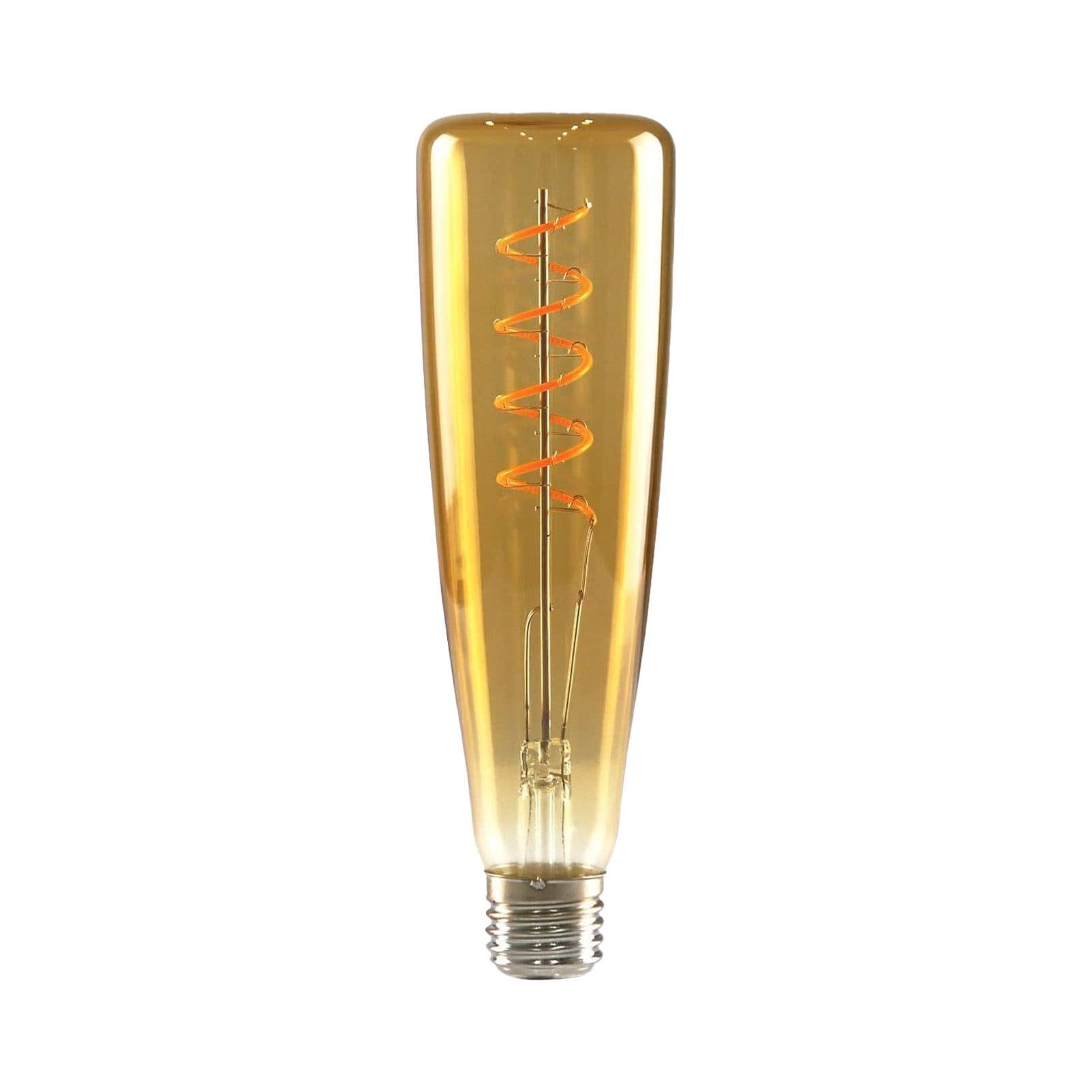 NETTLIFE E27 LED-lamppu retro Edison 4W viinipullon muotoinen lämpövalkoinen 2200K kullanväri Spiraalihehkulanka koristeellinen