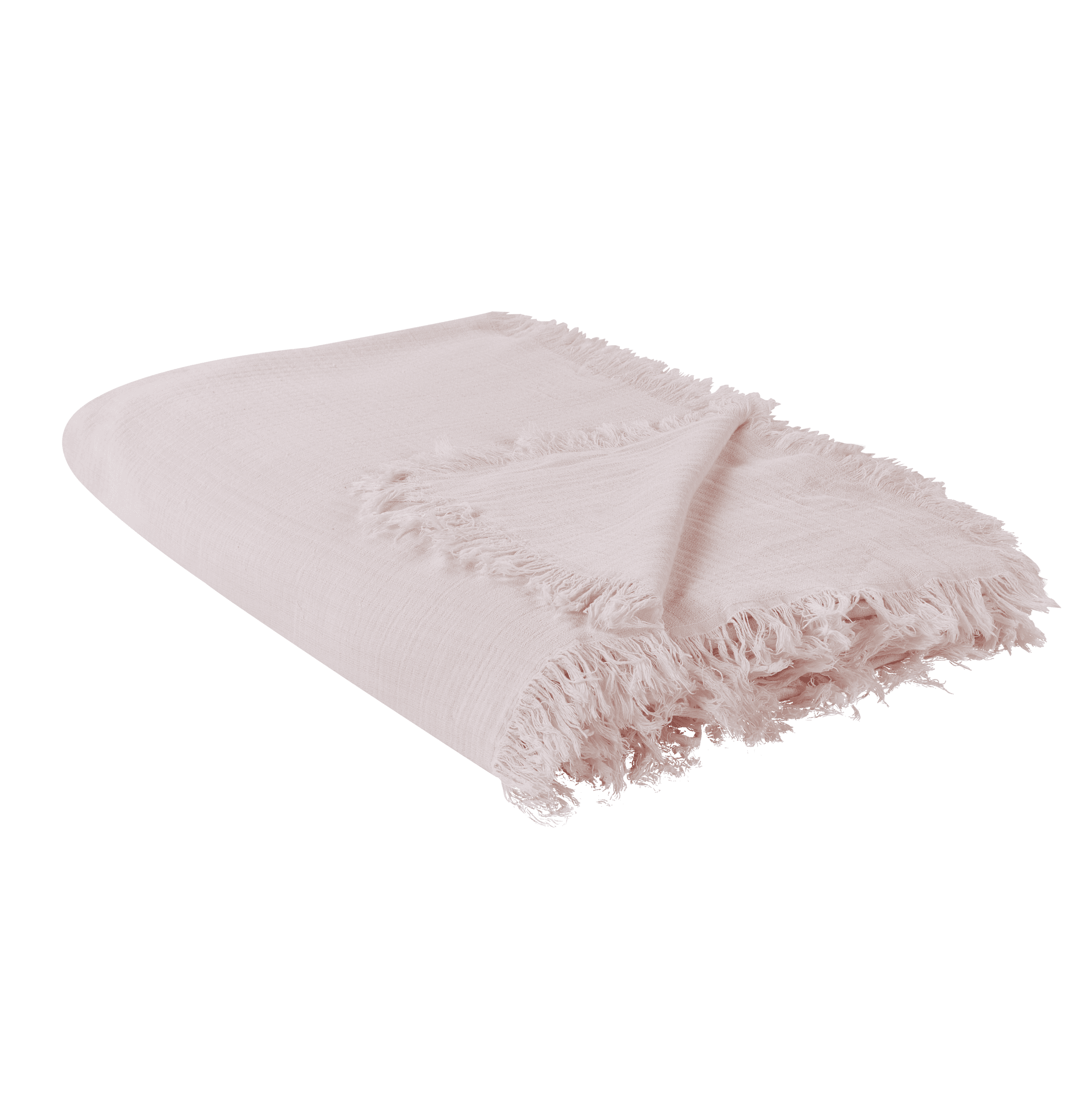 Päiväpeitto HALPOLA puuvilla 200 x 220 cm Vaaleanpunainen – Beliani