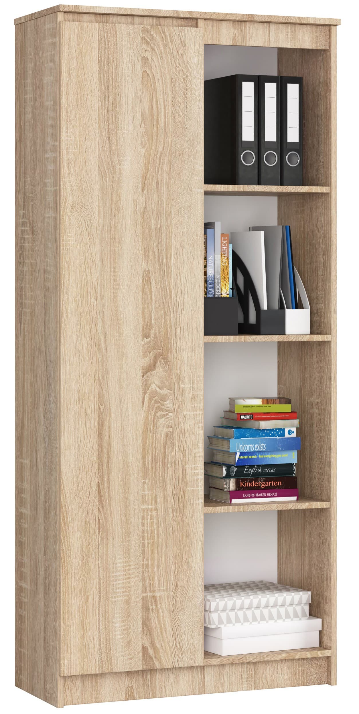 Akord Hylly Sonoma-tammi 80x35x180 – Akord