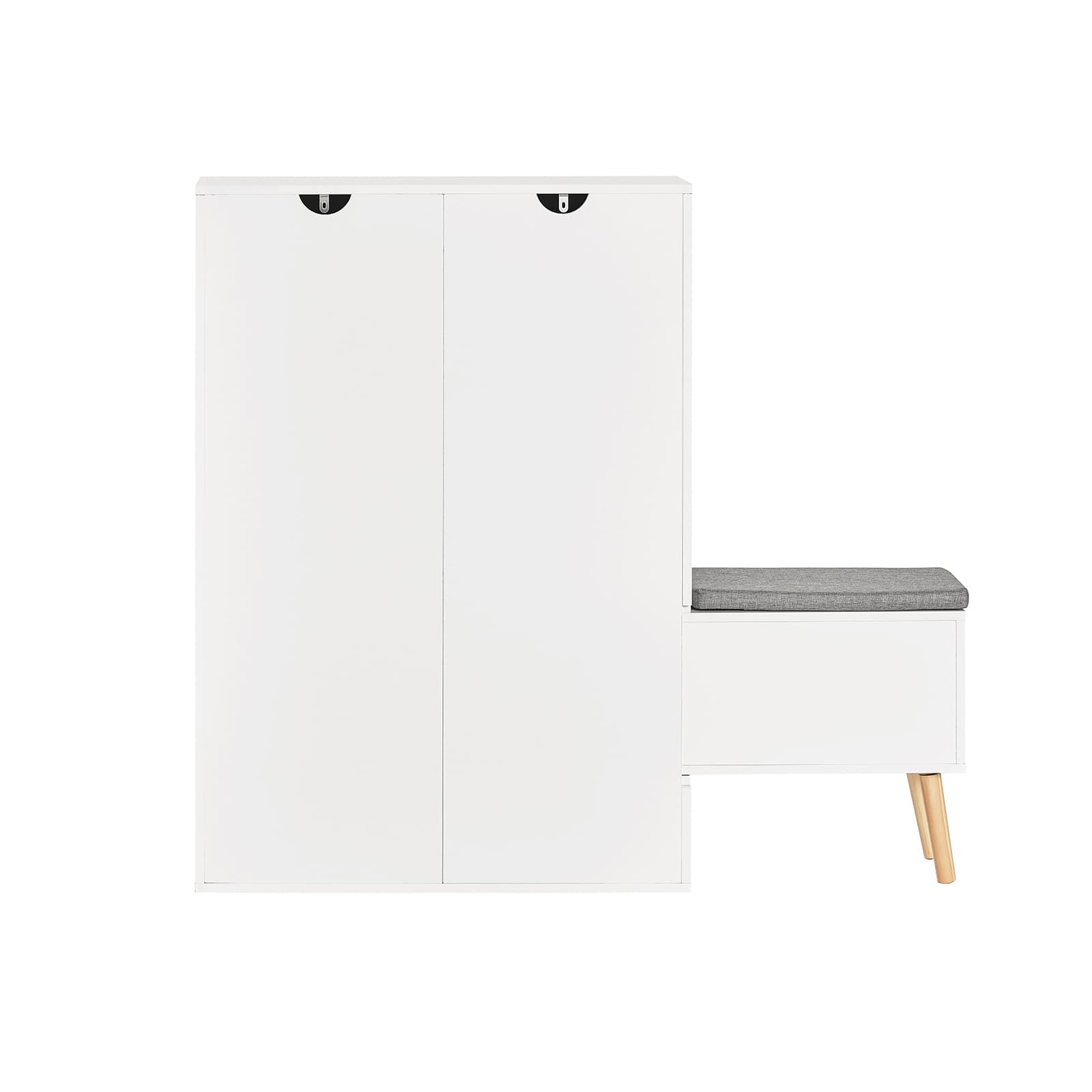 SoBuy Kenkäpenkki FSR134-W kestävä puukuitulevy, valkoinen – SoBuy