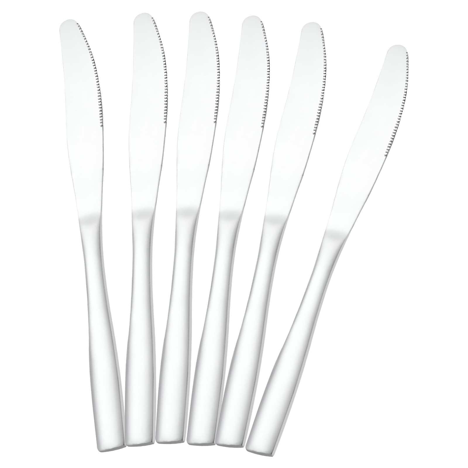 6 kpl pöytäveitsiä 23cm korkealaatuista ruostumatonta terästä