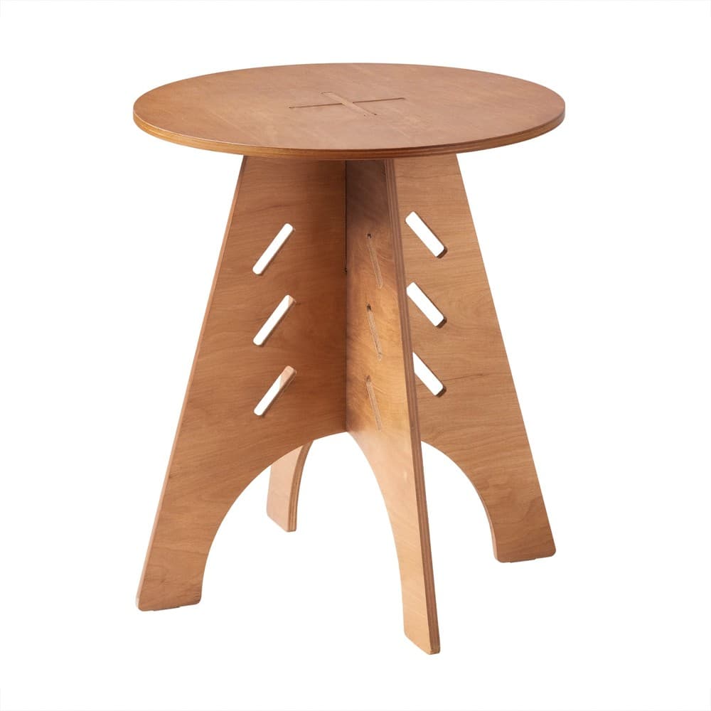 SoBuy Sivupöytä sohvapöytä pyöreä MDF ja lasi mustanruskea 45 cm HFBT01-K-BR
