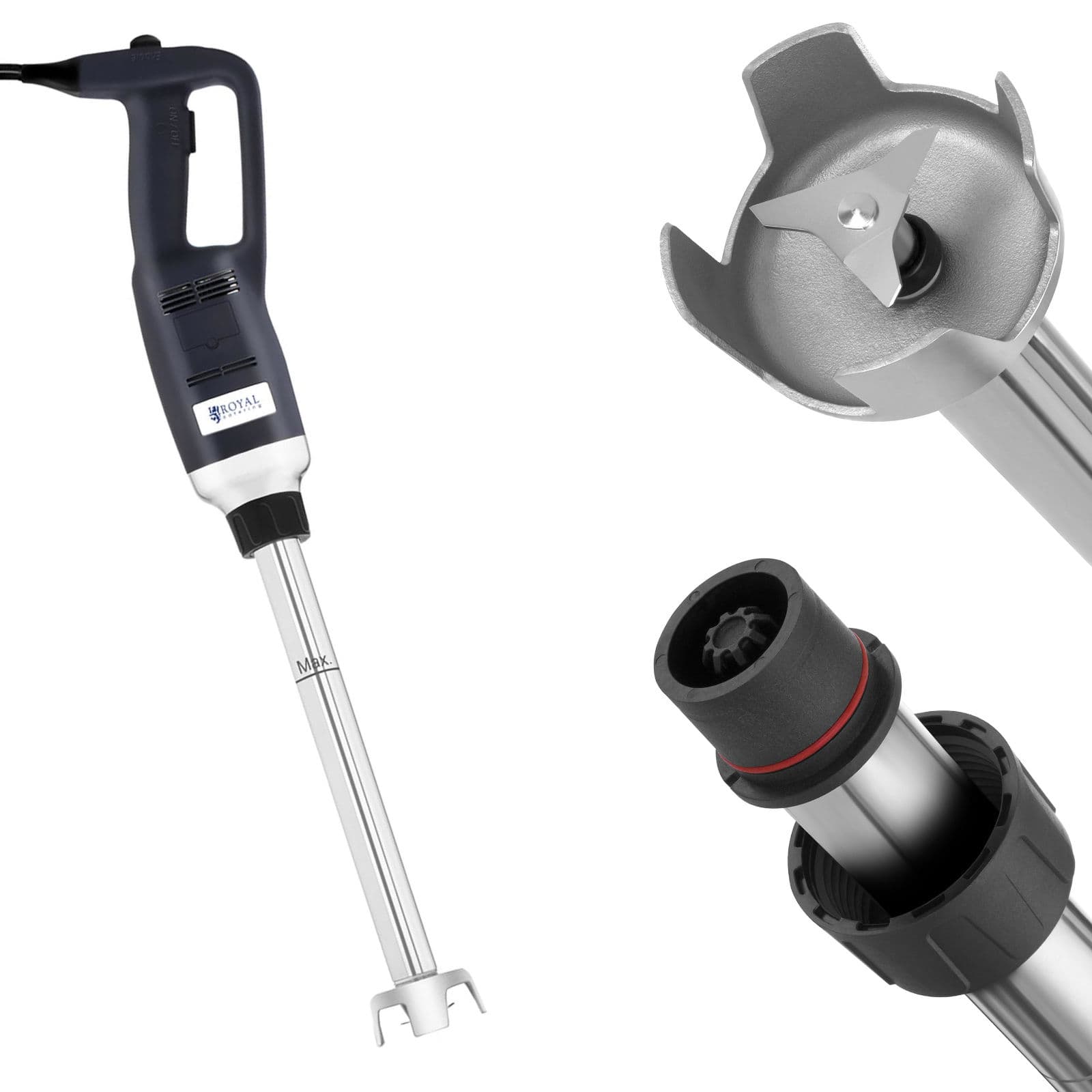 Tehokas mikseri/tehosekoitin käsirobottivarrella, pituus 400 mm, 500 W, 230 V, Royal Catering