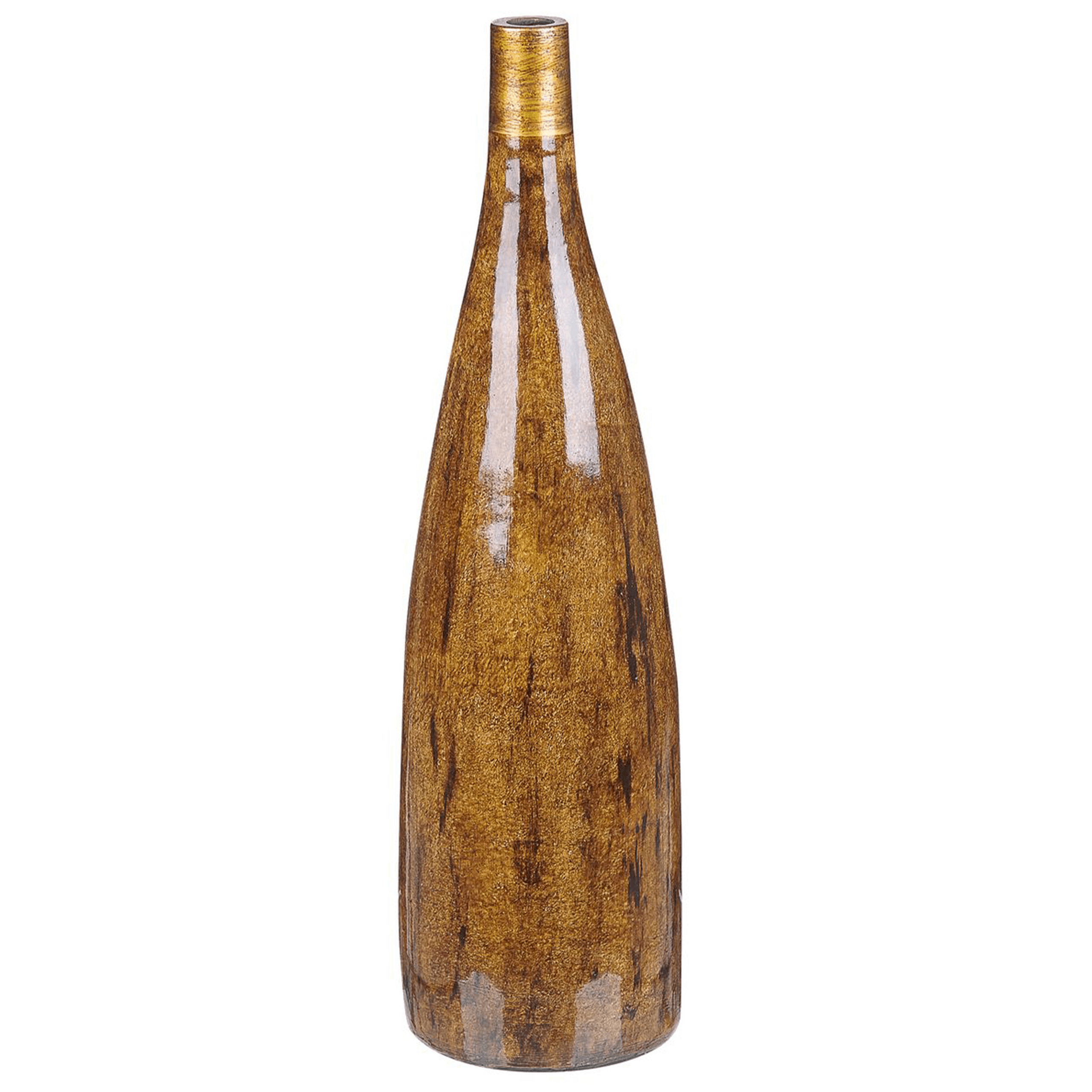 Kukkamaljakko BURGOS keramiikka 52 cm Ruskea