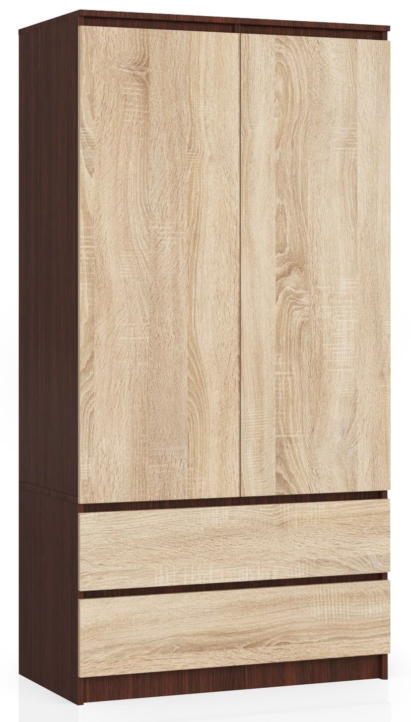 Akord Vaatekaappi Wenge/Sonoma-tammi 90x51x180 – Akord