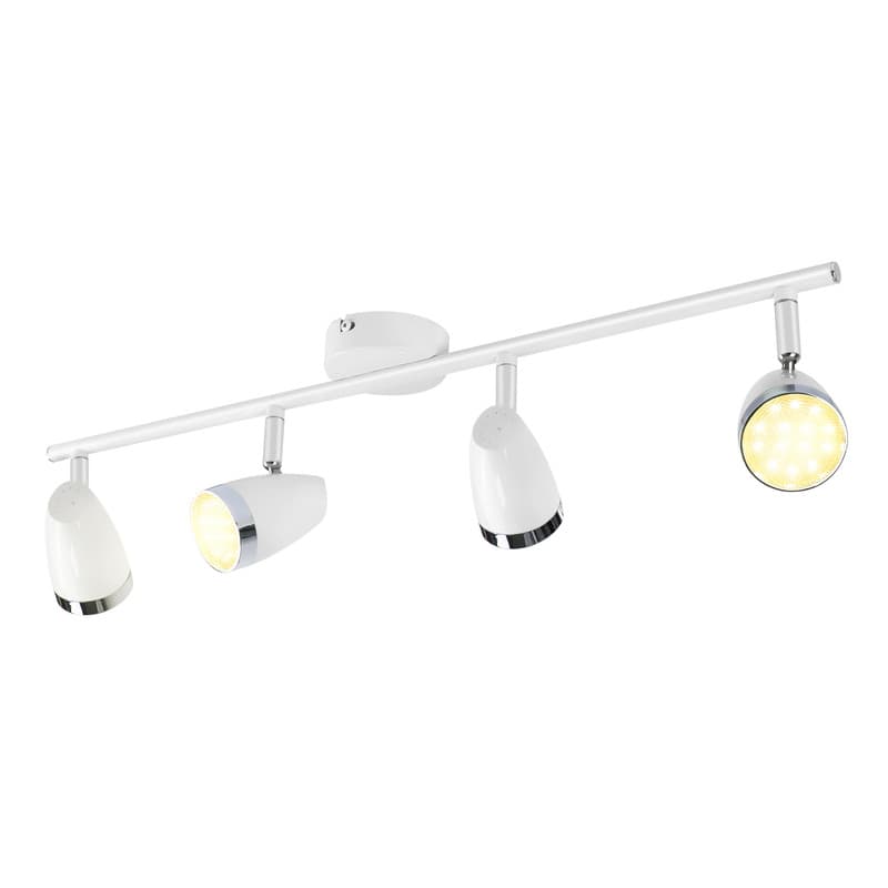 NETTLIFE LED - kattospottivalaisin 4 lamppua moderni 4W valkoinen lämmin valkoinen 3000K – Nettlife
