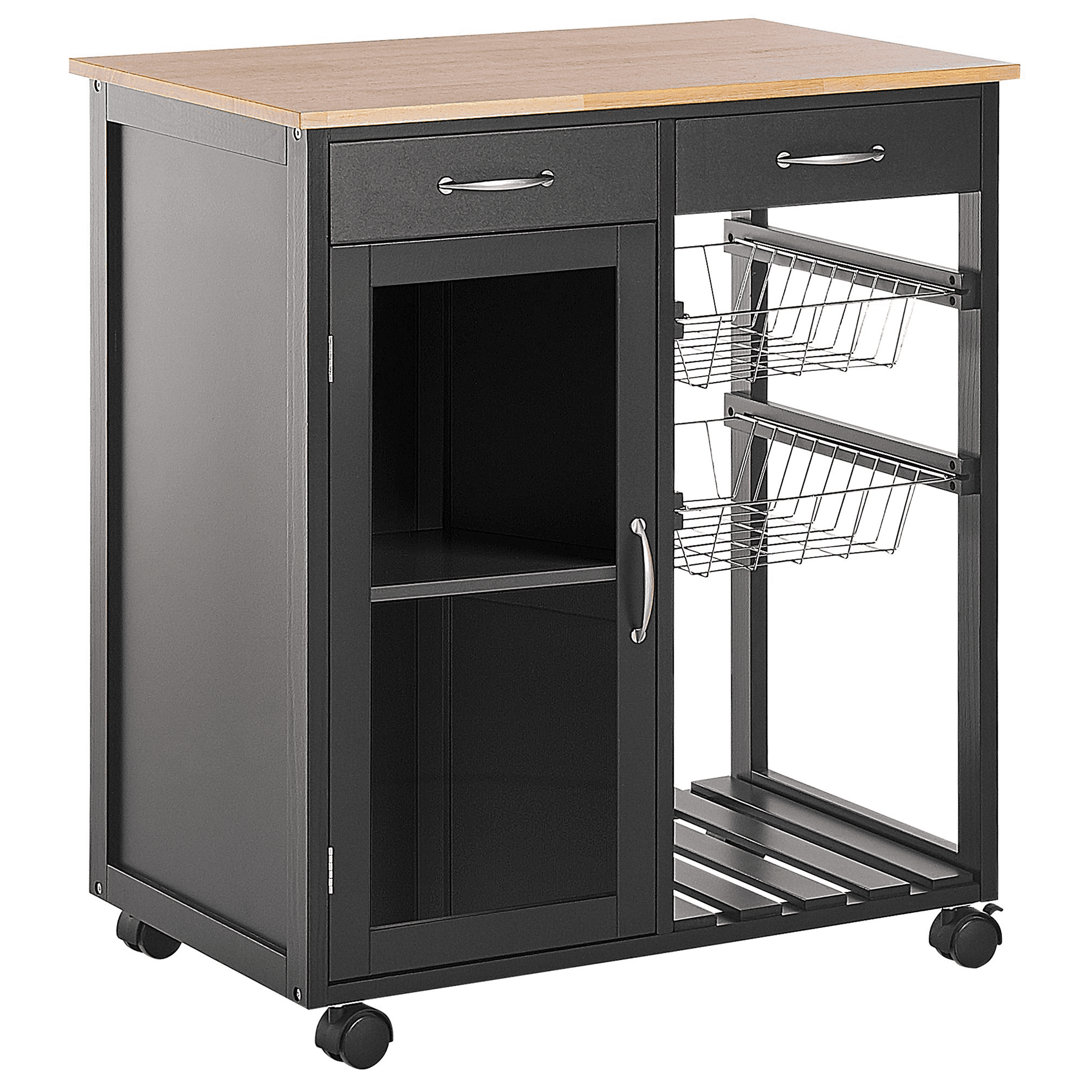 Tarjoiluvaunu BOVES Musta – Beliani