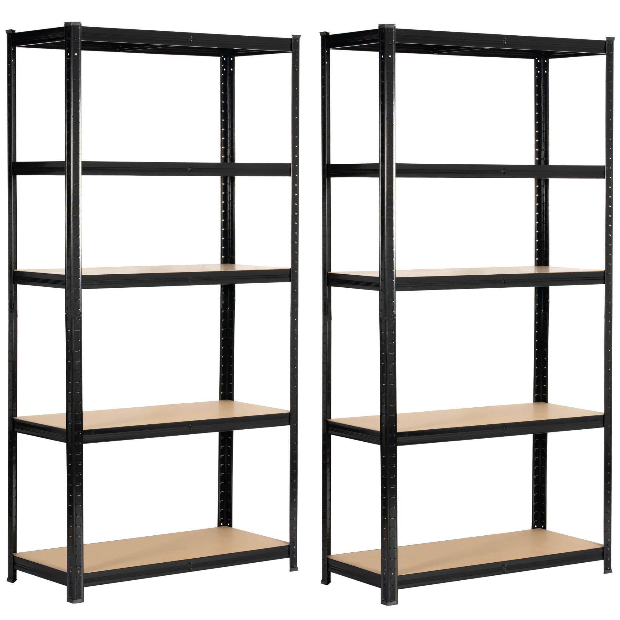 Akord Metallihylly 5 Hyllyä Musta 90x40x180 – Akord