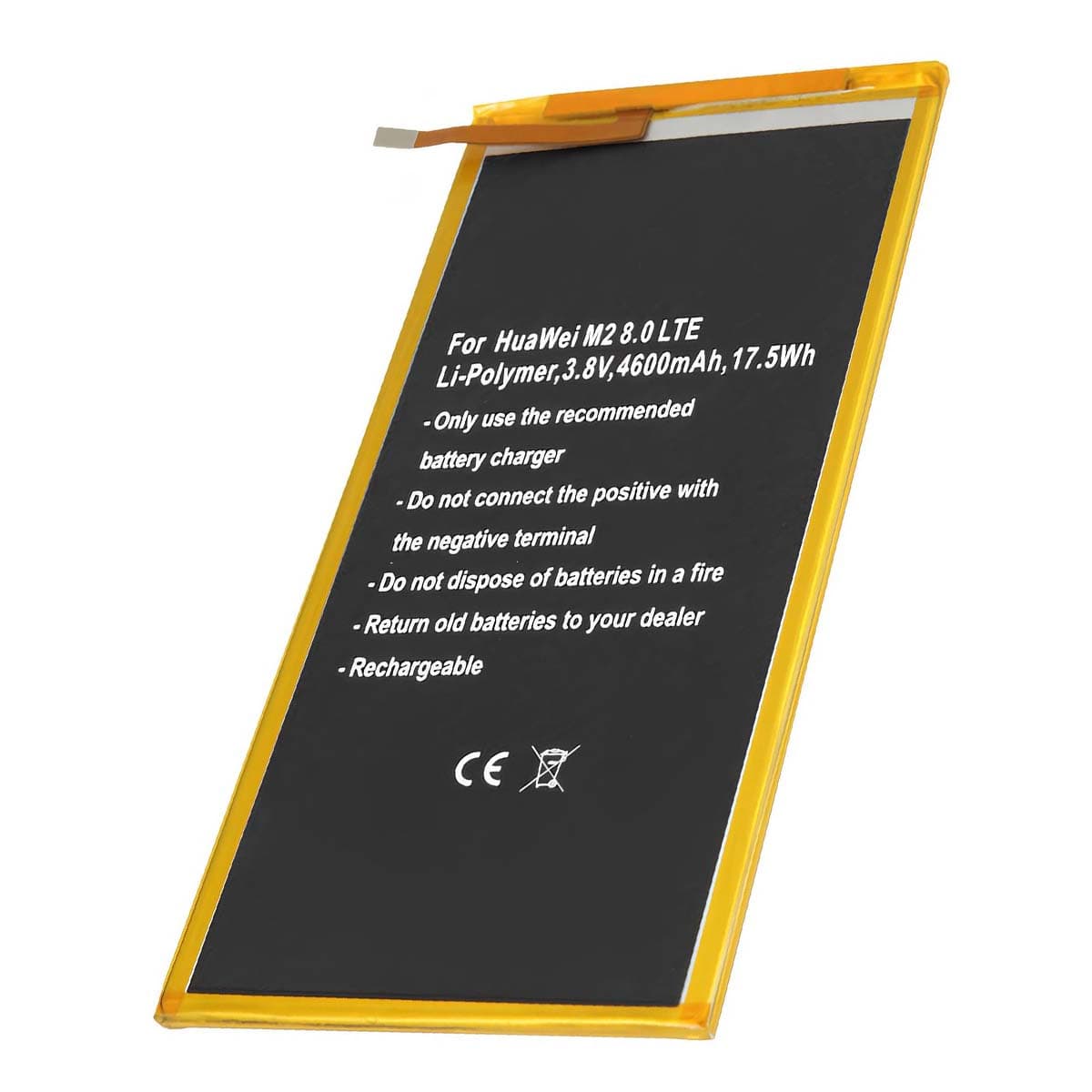 Akku Huawei M2 8.0 LTE -malliin Li-polymeeri 3.8V 4600mAh 17.5Wh – Avizar