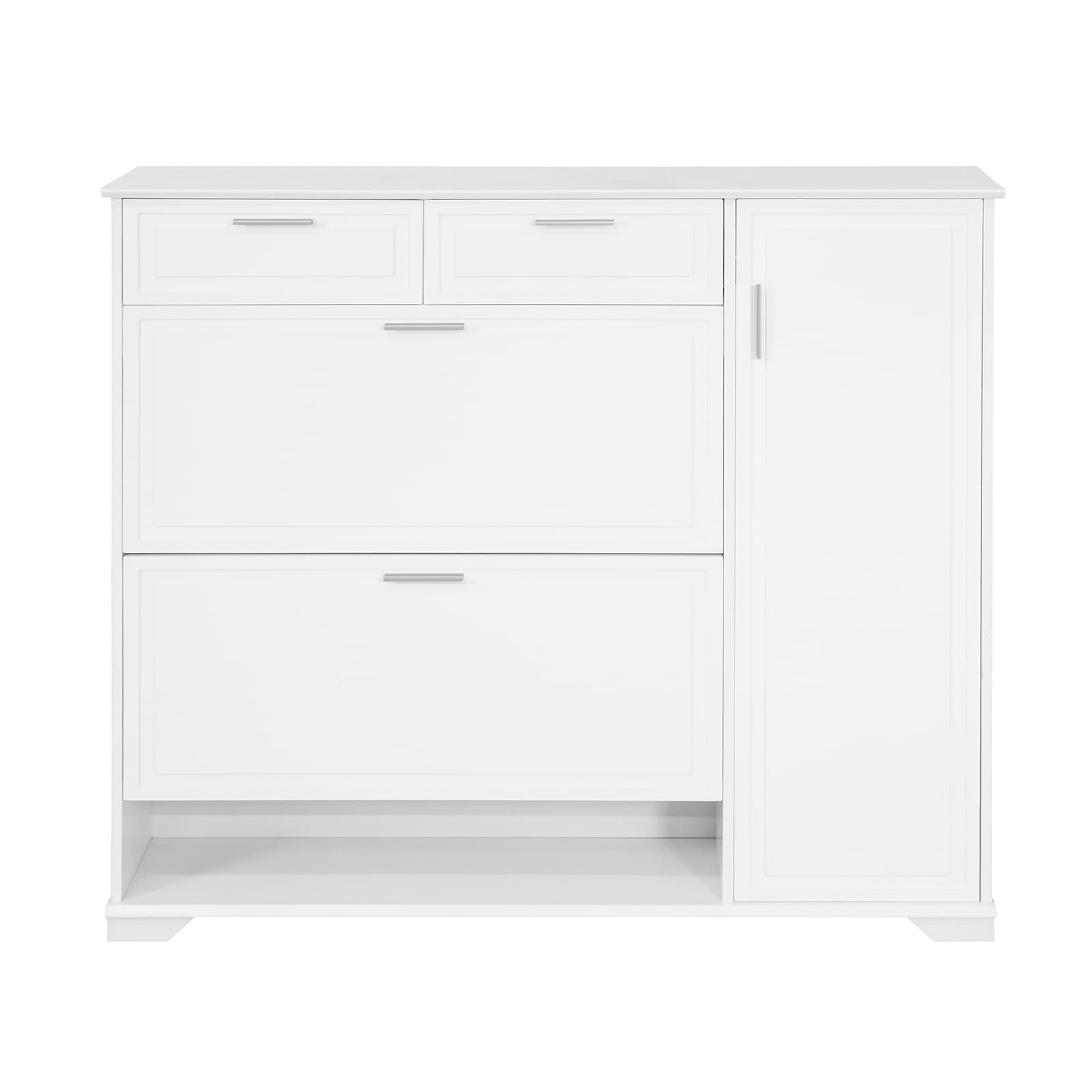 SoBuy Säilytyskaappi FSR104-W 3-ovinen ekolevyinen valkoinen – SoBuy