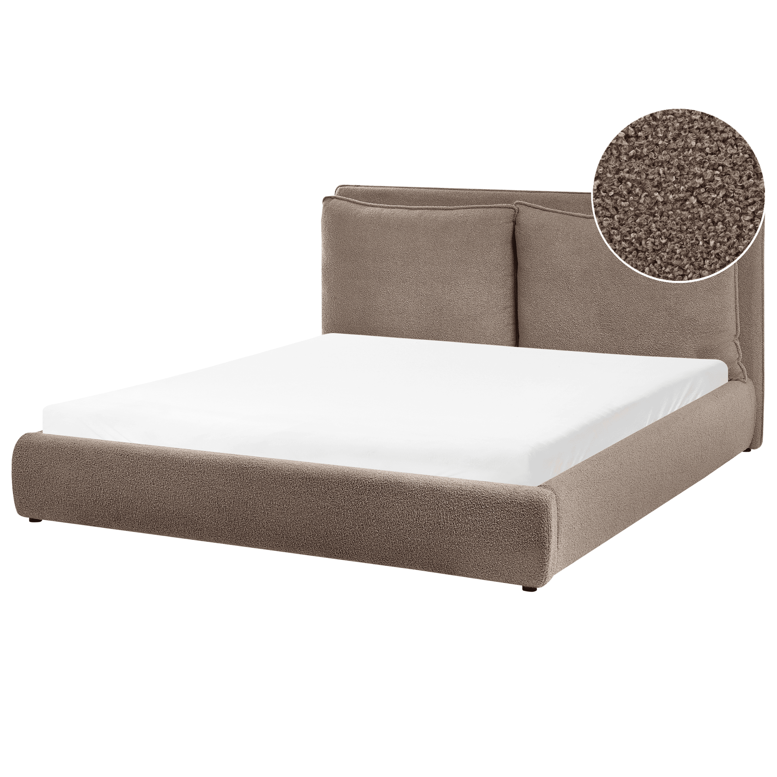 Sänky buklee BAJONNA 160 x 200 cm Ruskea