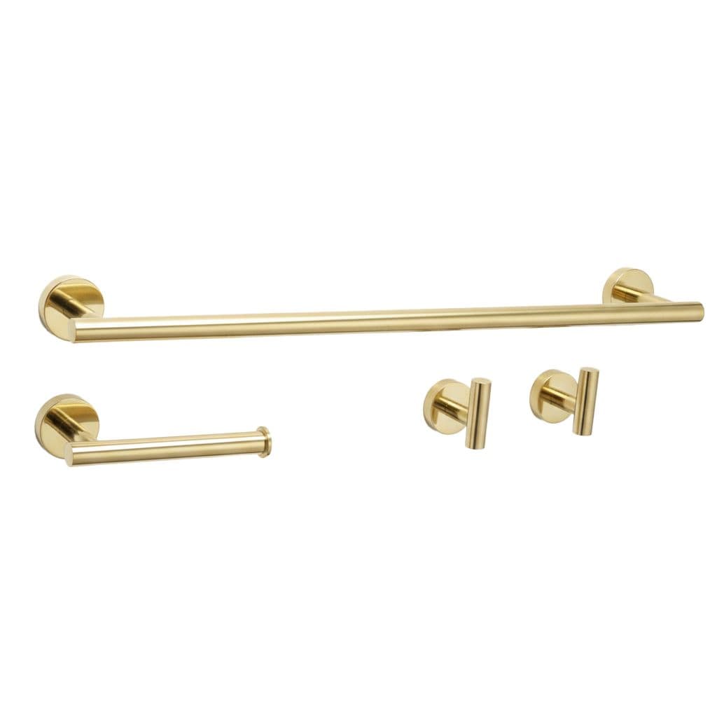 REA kylpyhuoneen naulakkosetti ARI kulta, 60X8X5CM