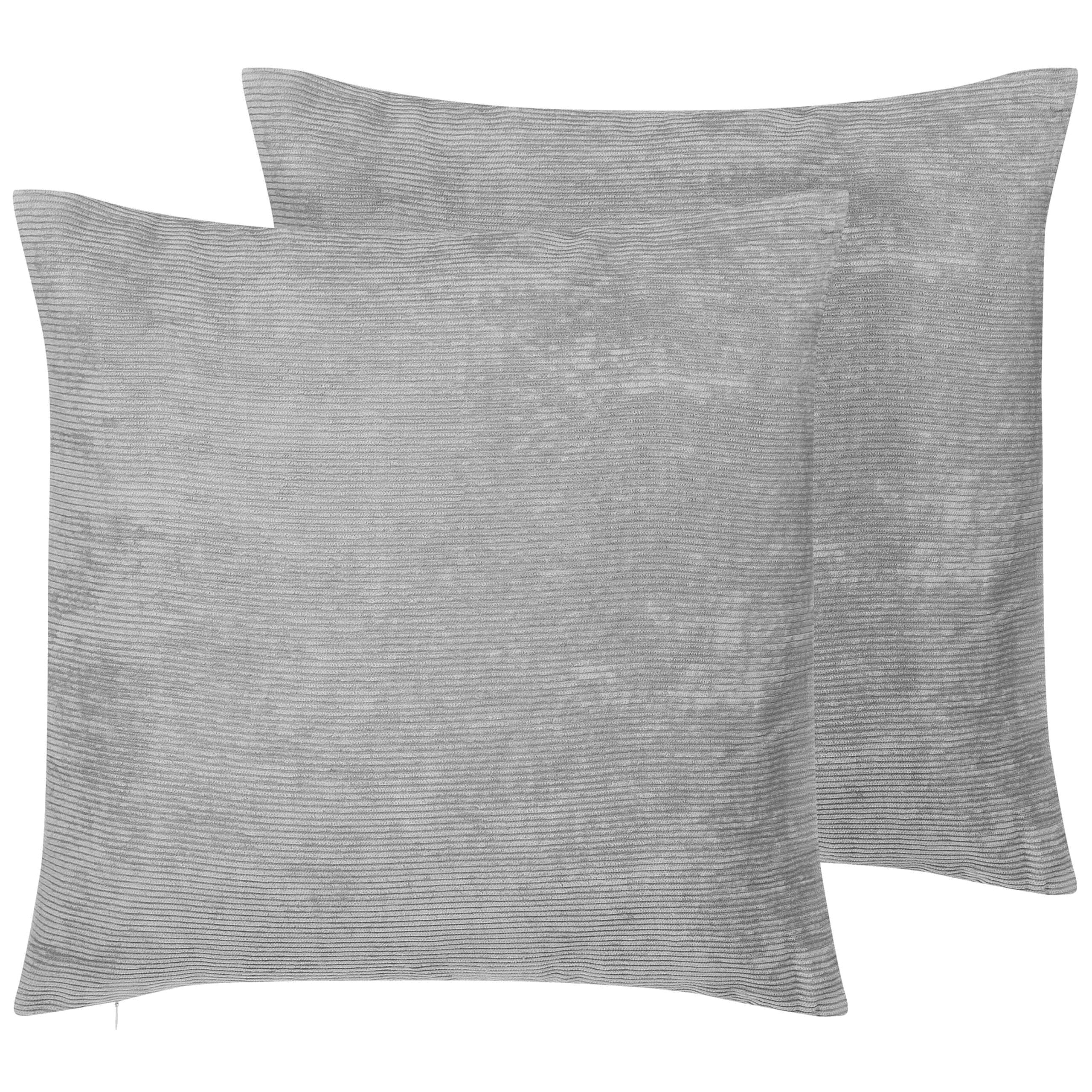 Koristetyynysetti 2 kpl NOLANA 45 x 45 cm Harmaa Hillitty