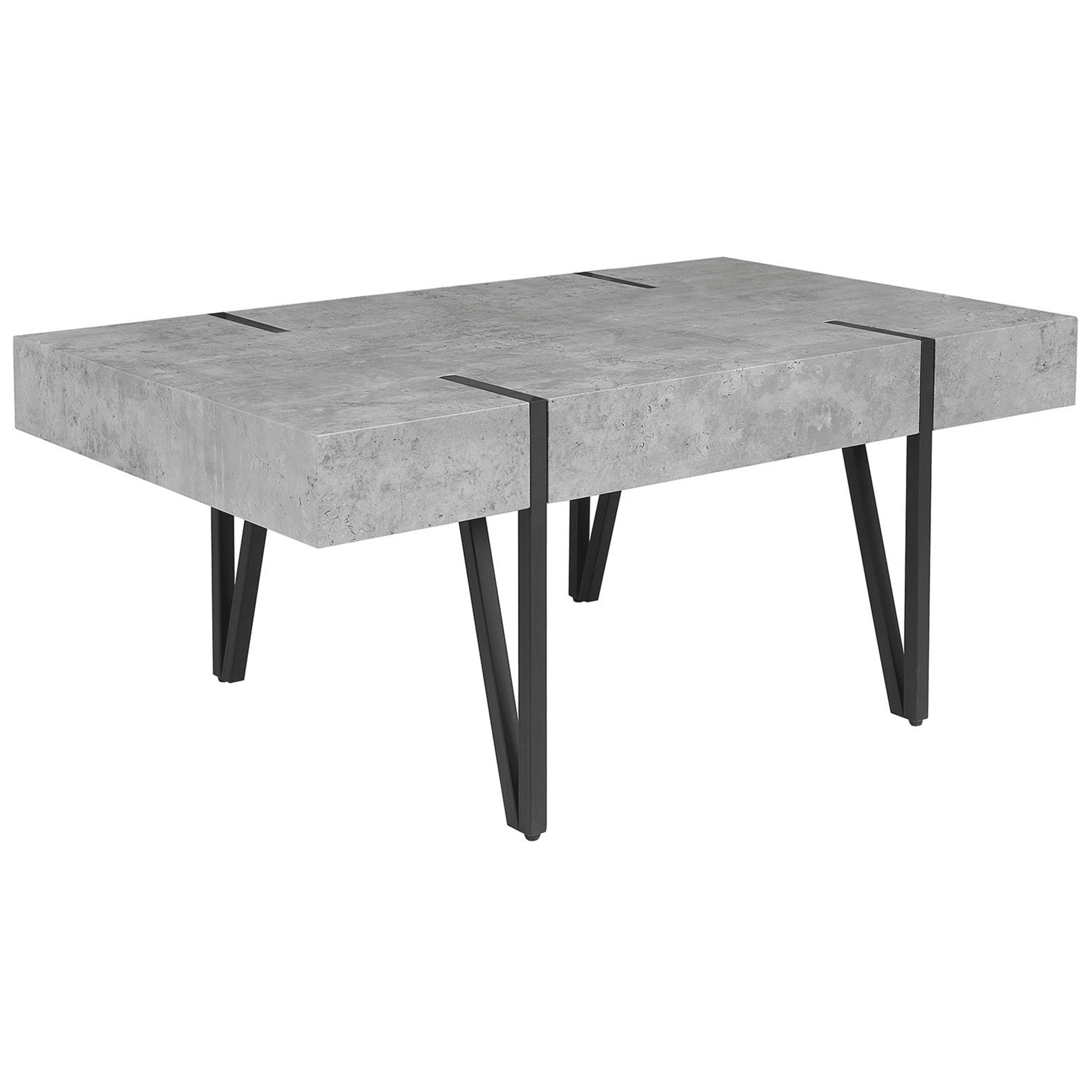 Sohvapöytä ADENA Harmaa betonikuvio – Beliani