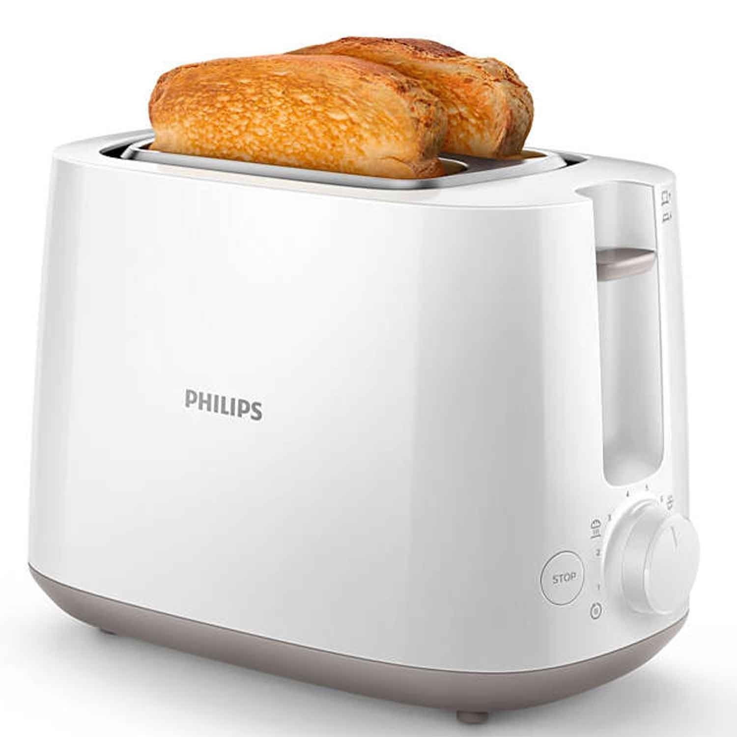 Leivänpaahdin HD2581 valkoinen 2 levyä – Philips