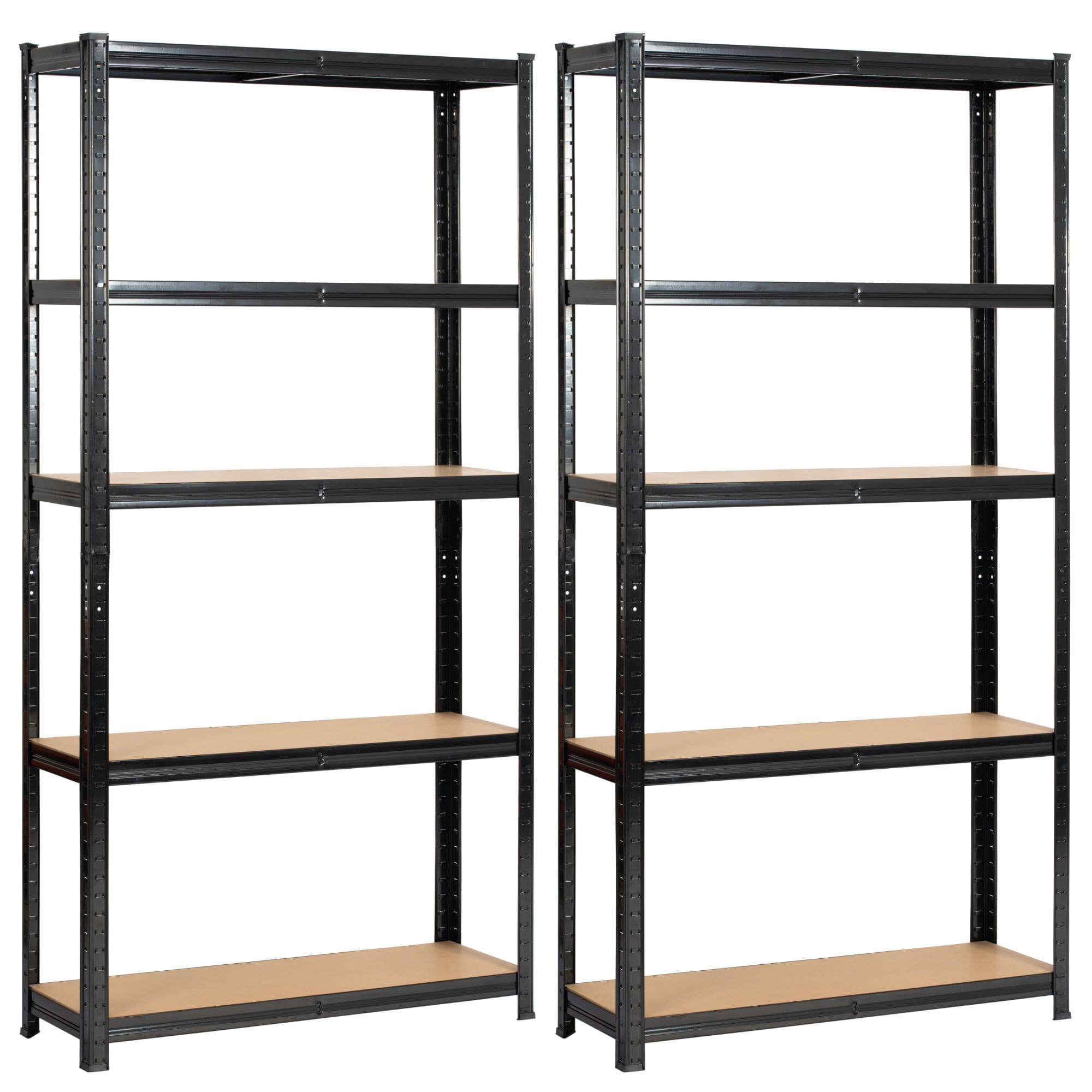 Akord Metallihylly 10 Hyllyä Musta 90x30x180 – Akord