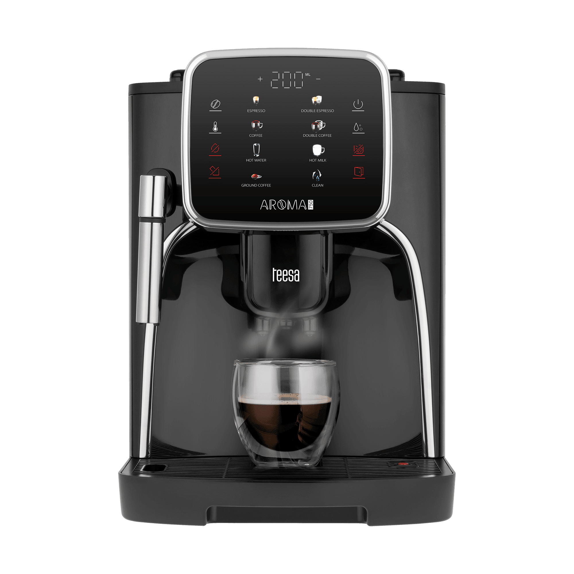 Automaattinen painekahvinkeitin 1450 W vaahdottimella TEESA AROMA 750