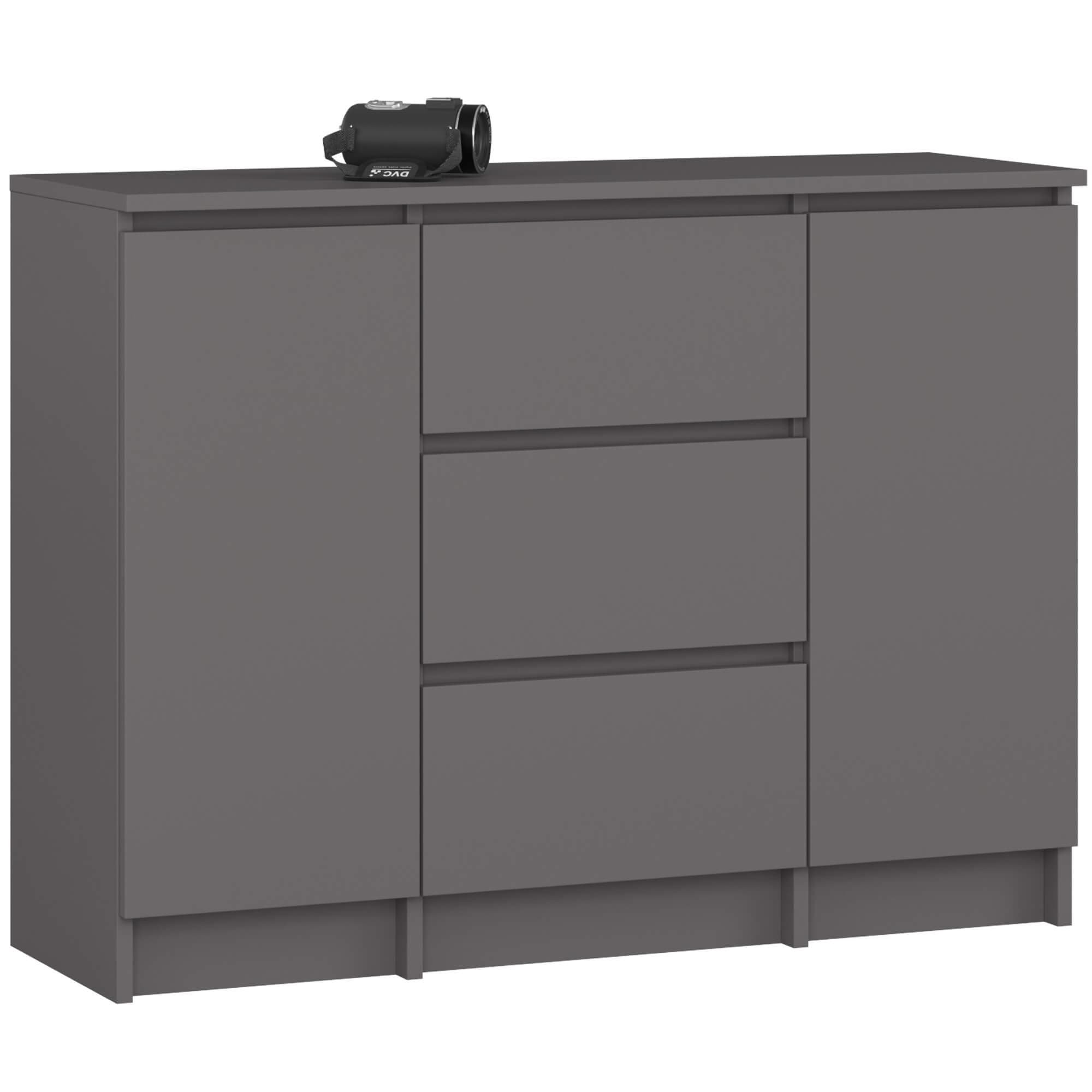 Akord Lipasto 2 Ovea 3 Laatikoa Harmaa Grafiitti 101x35x76 – Akord