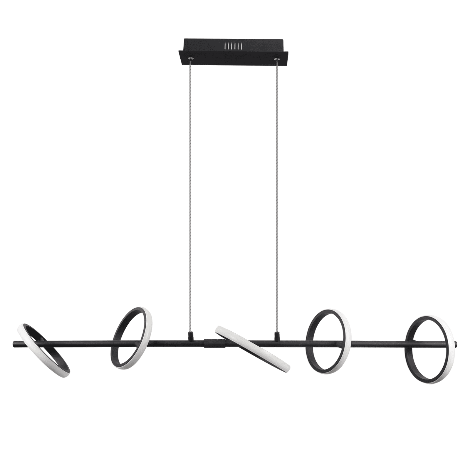 NETTLIFE moderni, LED - riippuvalaisin, musta, halkaisijaltaan, 106cm, rengasmuotoinen, himmennettäväKaukosäätimellä, 42W – Nettlife