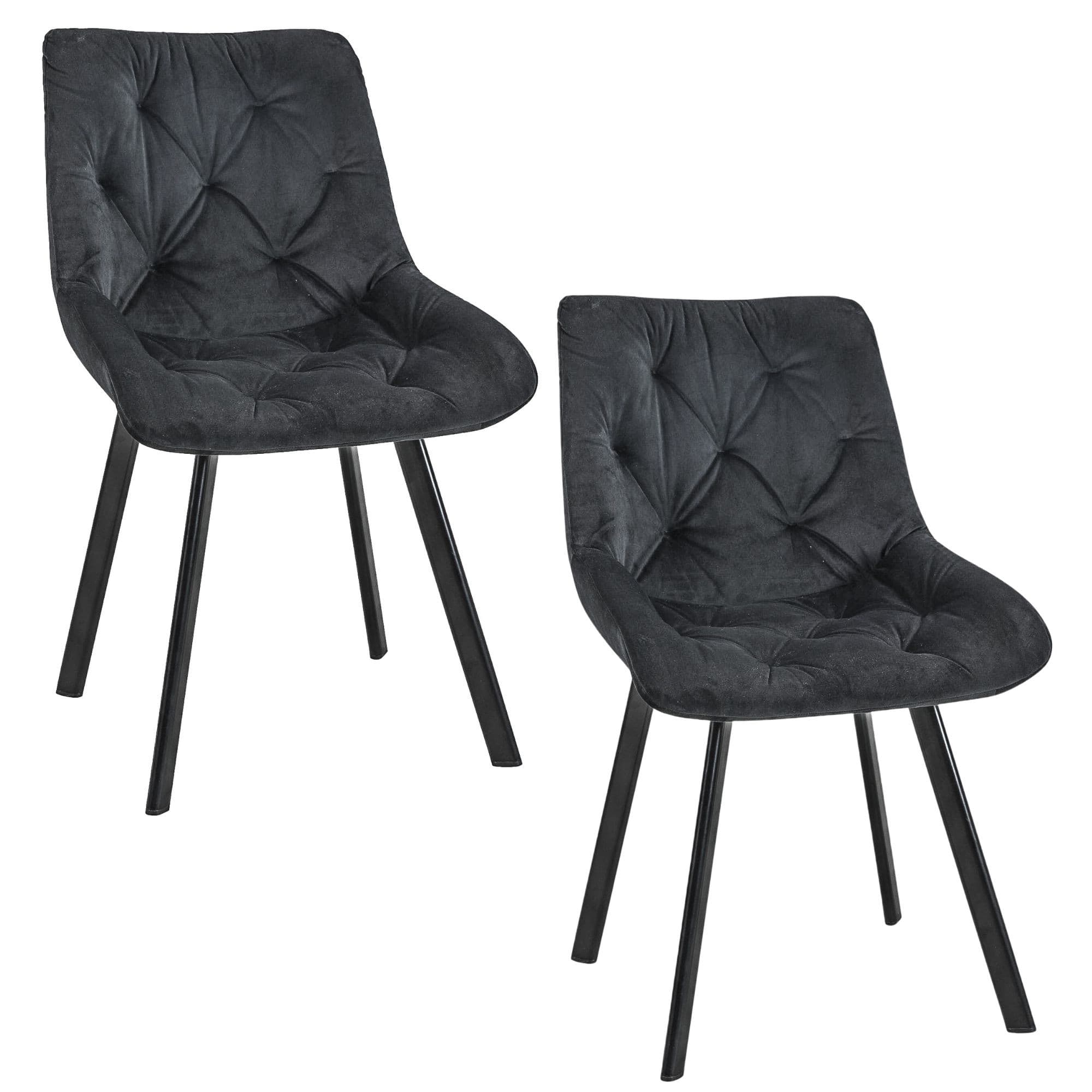 Akord Setti 2 Tuolia Musta 50x43x49 – Akord