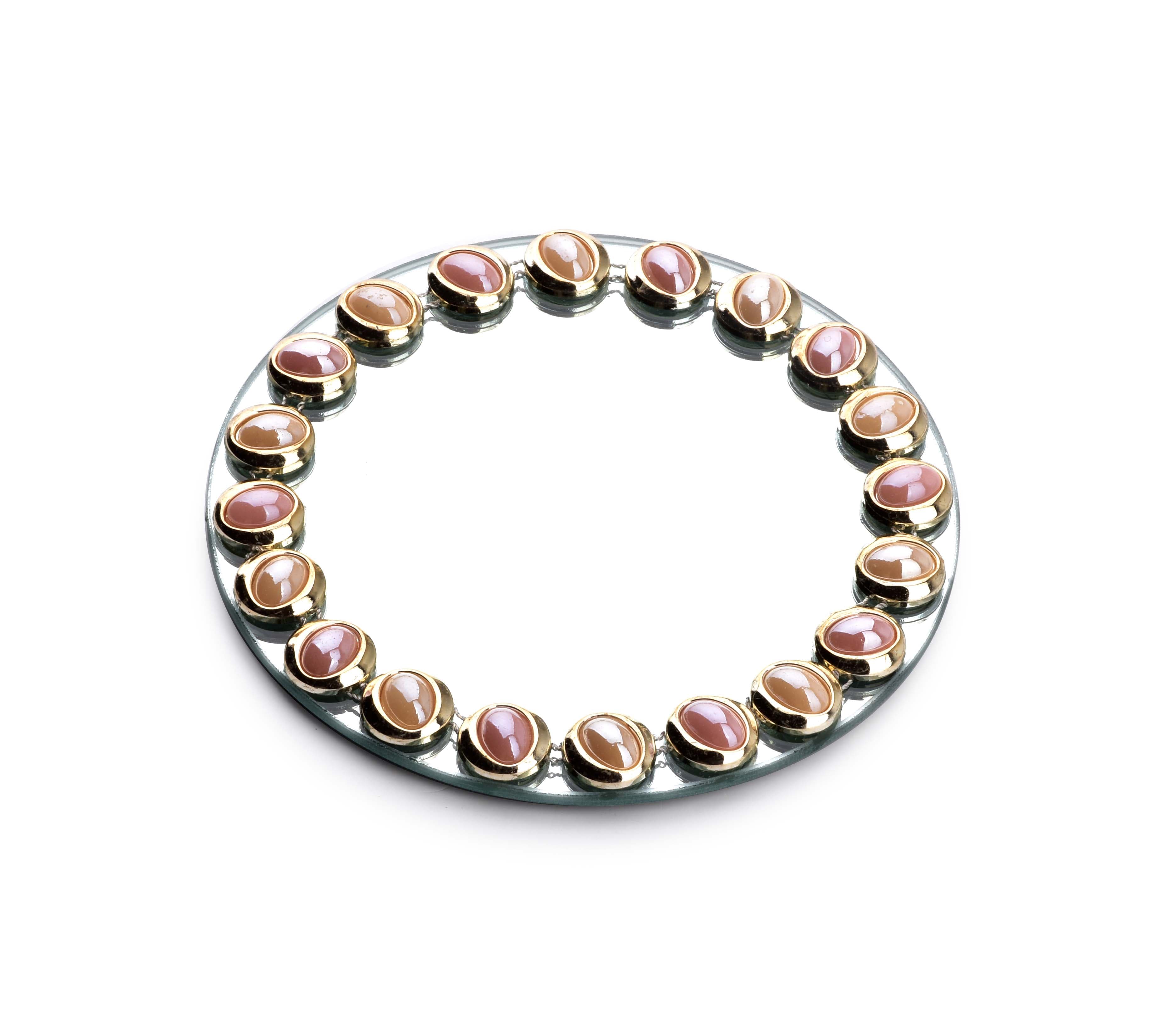 Koristejalusta peili Mondex Elia 15x1 pink 1kpl