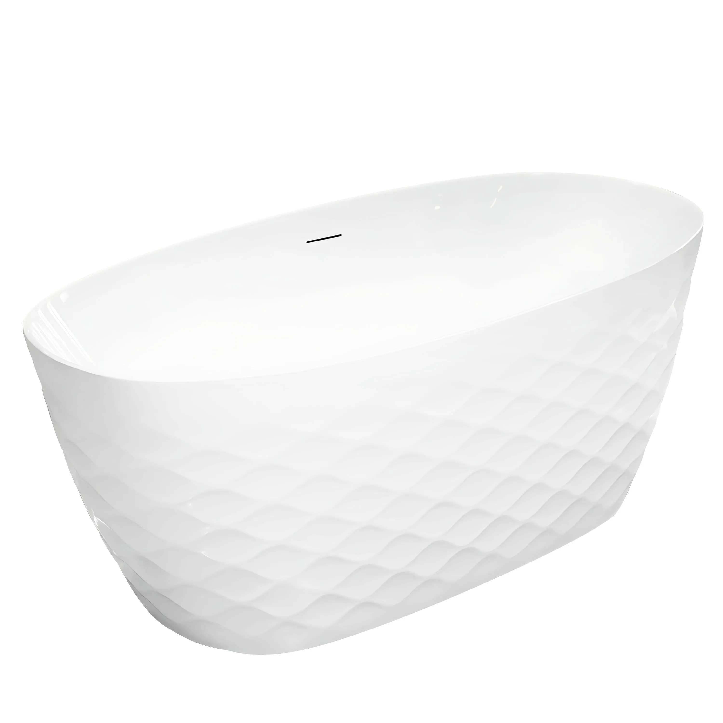REA Vapaasti Seisova Kylpyamme Gaja 170 Harjalla Kuparinen Kylpyammeen Tulppa Valkoinen, 169X81, 5X59, 5Cm – Rea