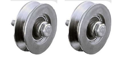 2 kpl:n sarja - 40 mm:n V-urainen pyörä, jossa on 1 kuulalaakeri - 2 kpl:n sarja – Parnells