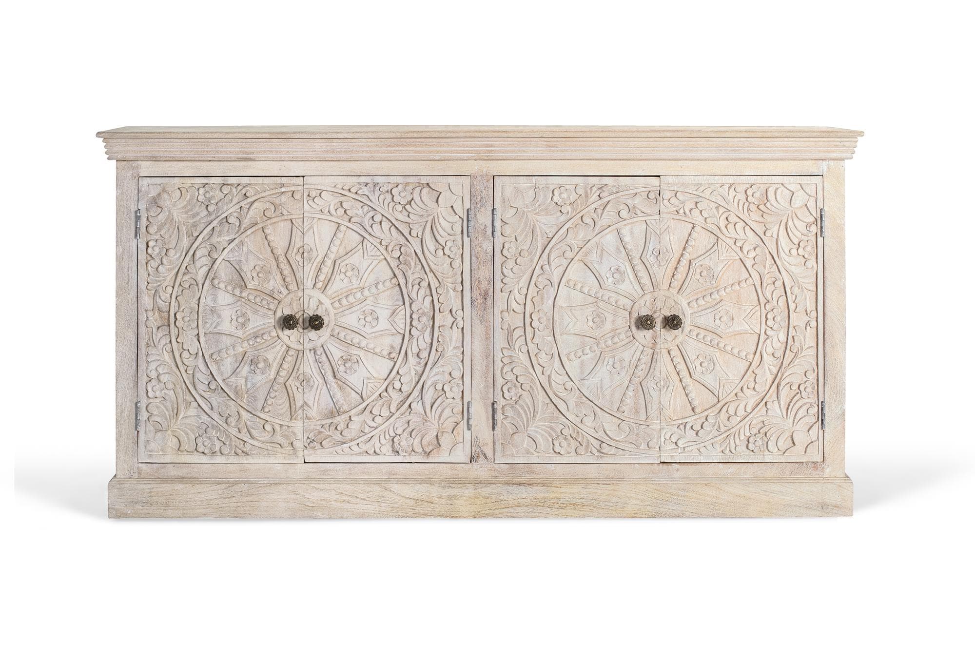 Käsintehty mangopuinen senkki, jossa on neljä ovea – Giner y Colomer