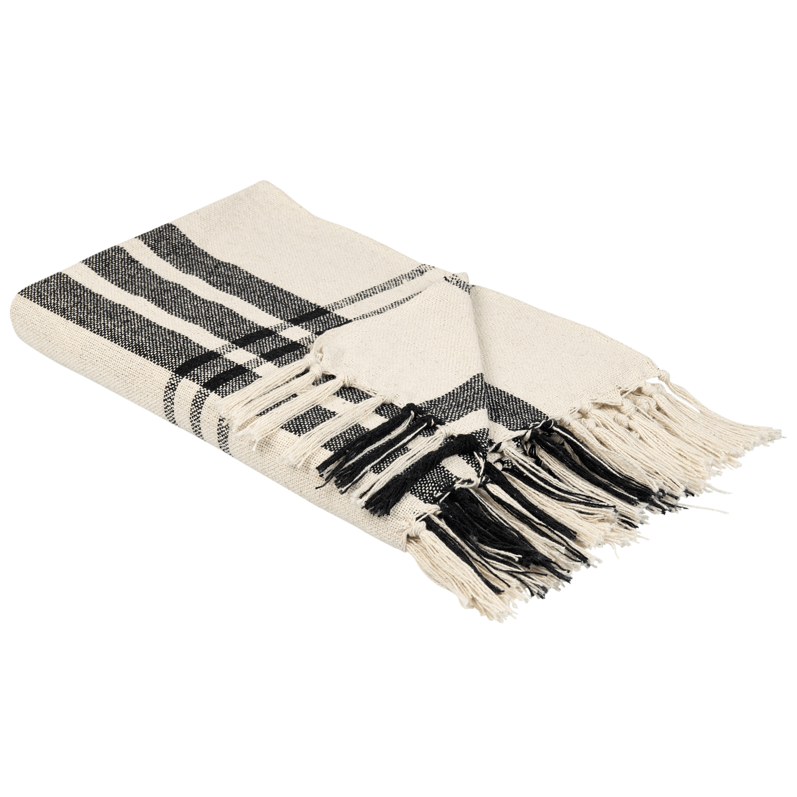 Torkkupeitto YUVALI puuvilla 130 x 170 cm Valkoinen – Beliani