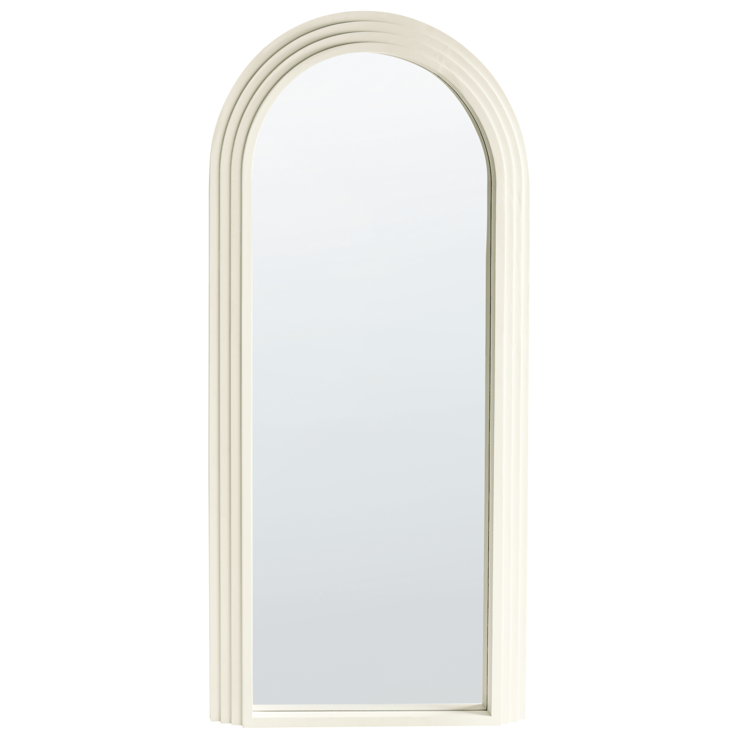 Seinäpeili DIJON 80 cm 170 cm puu Luonnonvalkoinen