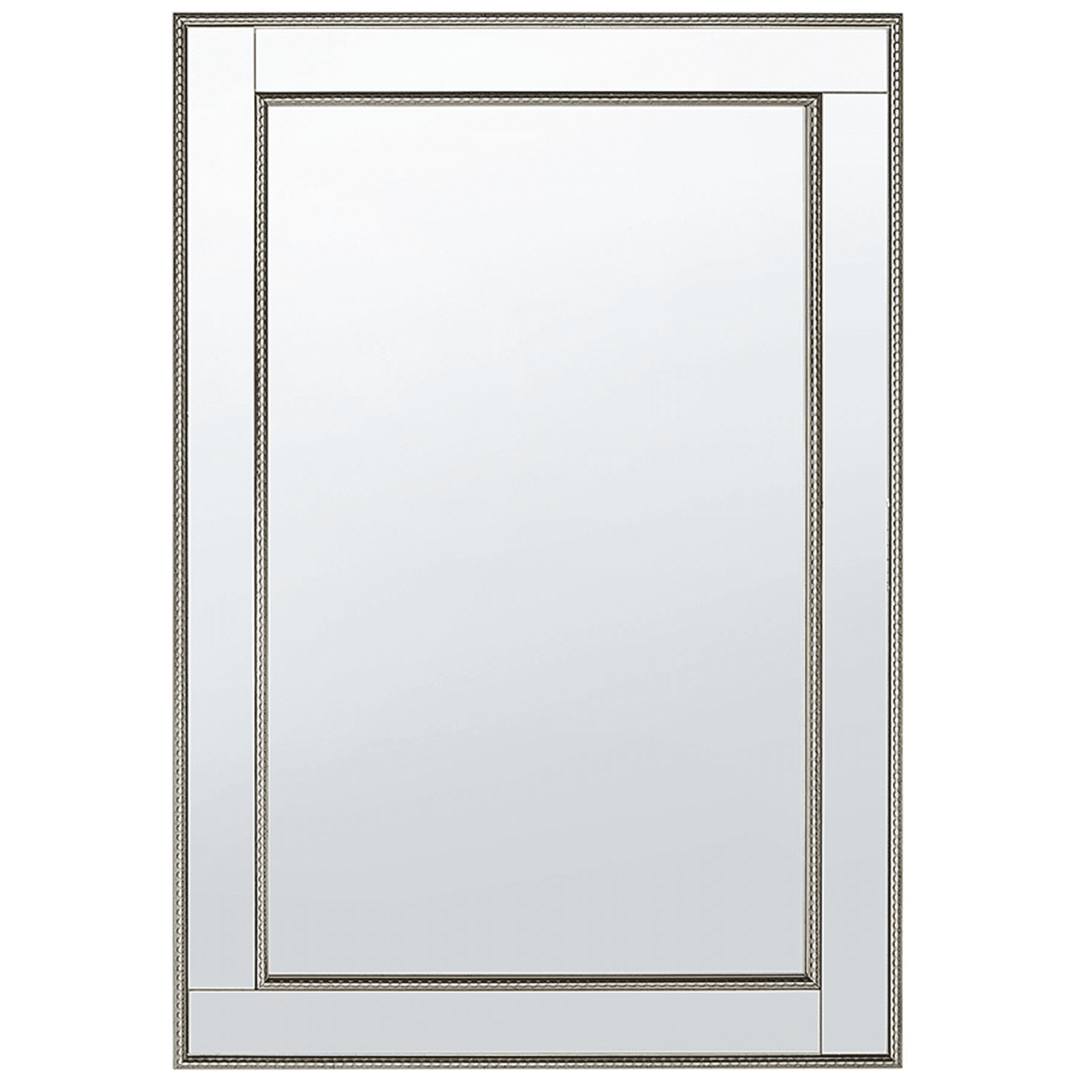 Seinäpeili FENIOUX 60 cm 90 cm Hopea – Beliani